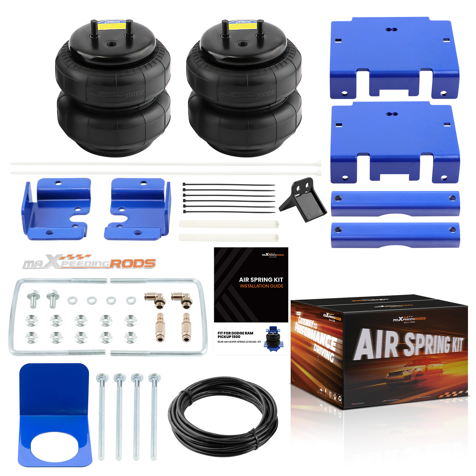 2x Ressort Suspension Remorquage for Dodge Ram 1500 02-08 Kit Arrière 100PSI