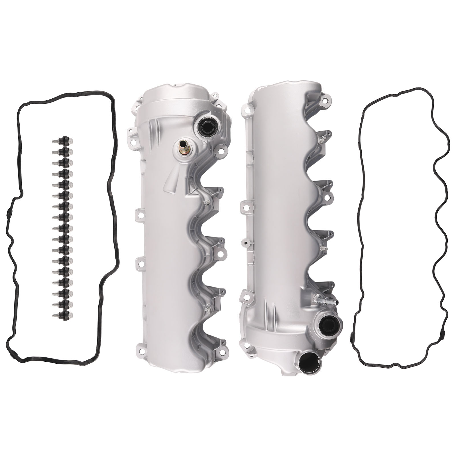 Pair Aluminum Valve Cover for Ford F250 F350 Super Duty Truck V8 5.4L 2005-2010