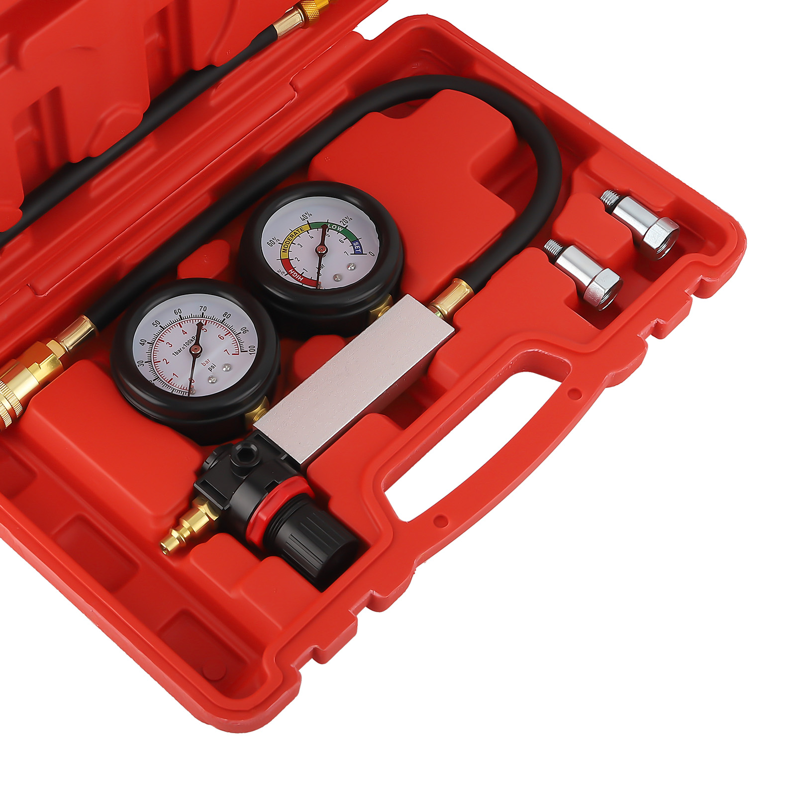 TU-21 Benzin Kompressionsdruckprüfer Tester Satz Mit Mutter-Adapter 12/ 10mm