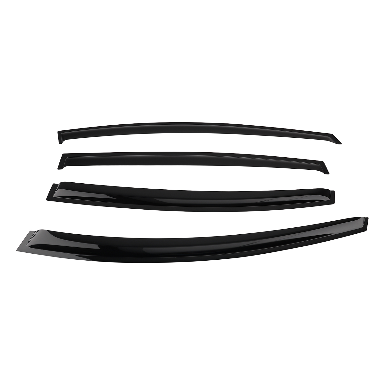 Rain Deflectors Window Guards for Toyota 4Runner 2010-2024 Black  4PCS