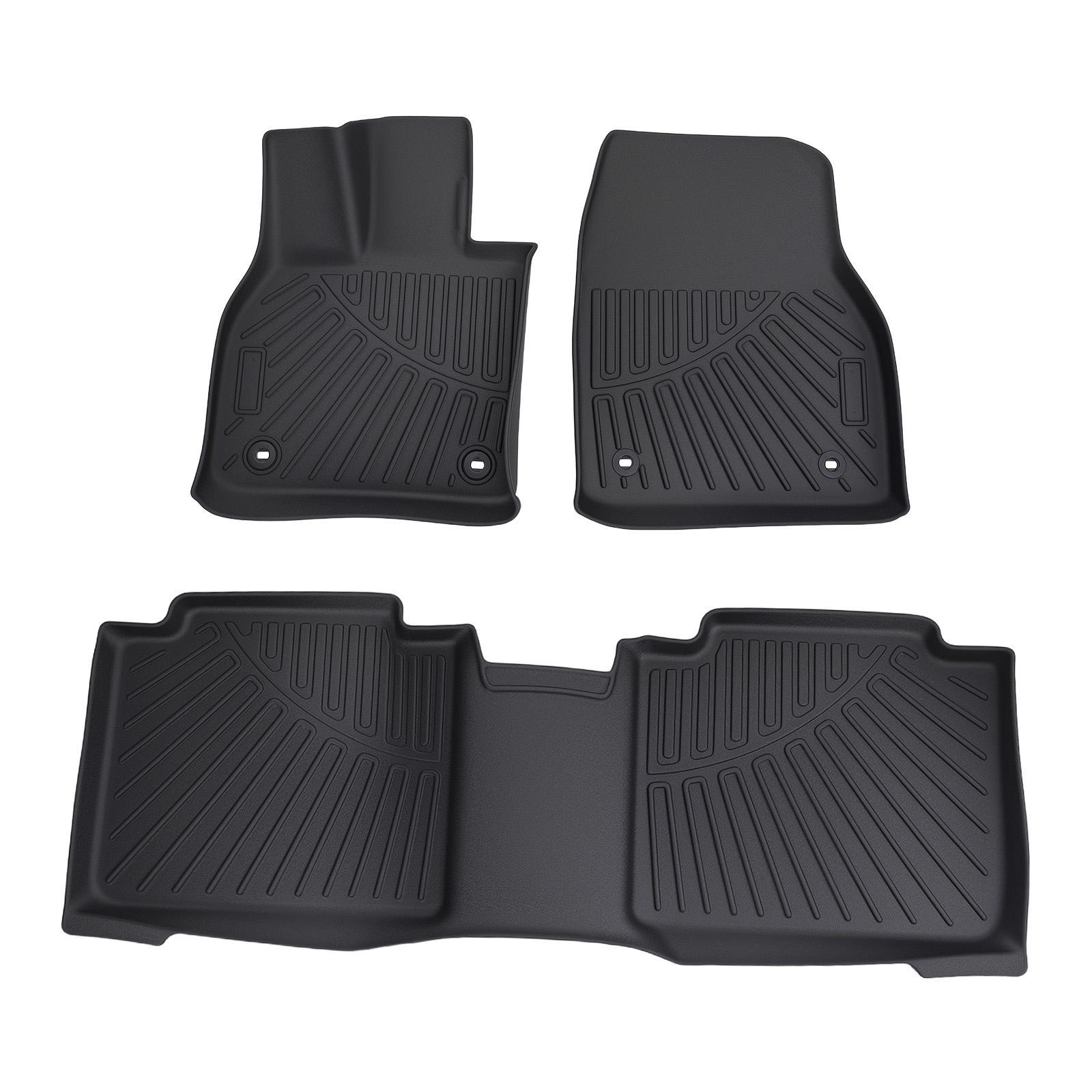 Floor Mat for Subaru Solterra/Toyota bZ4X 2023-2025 Black TPE All-Weather