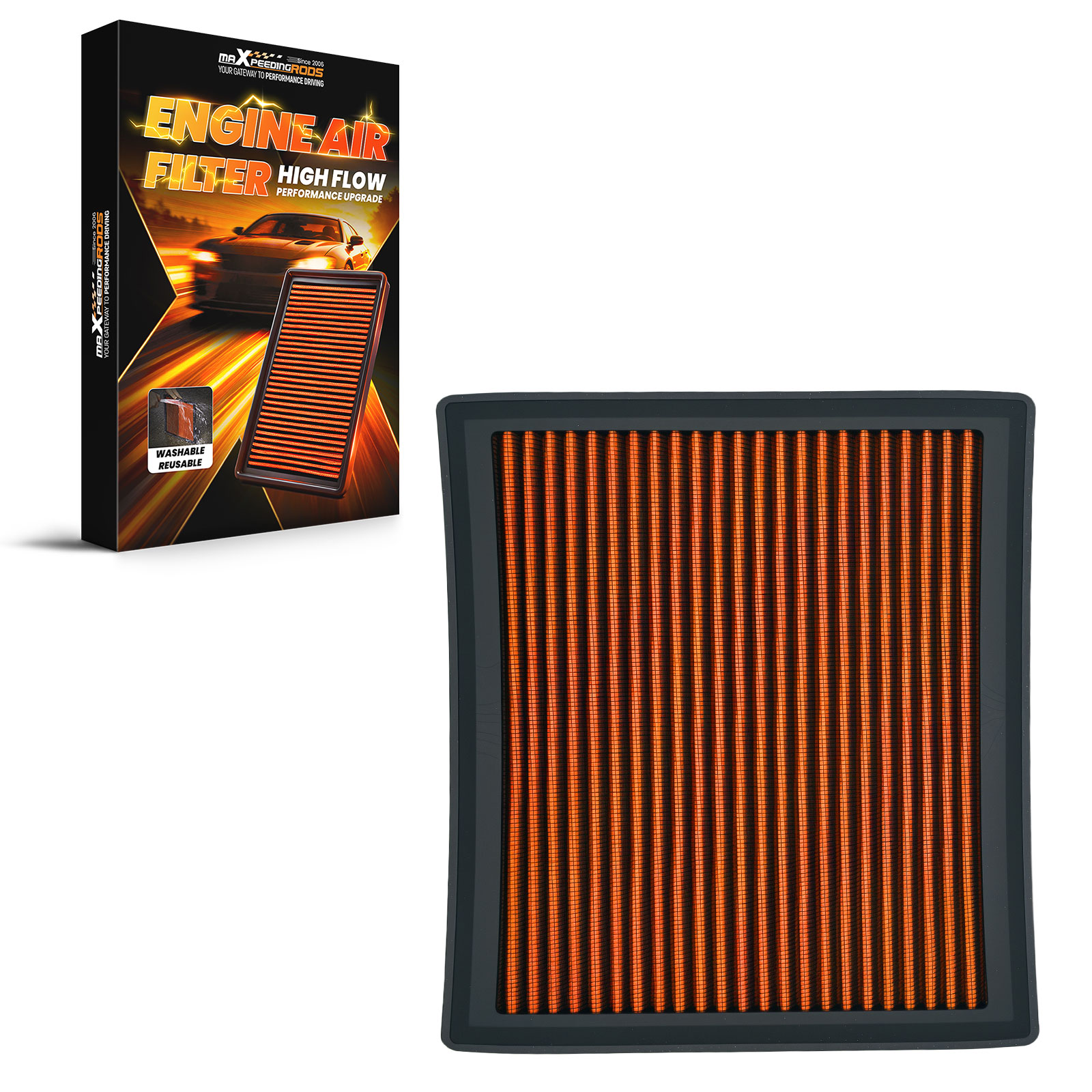 Engine Air Filter for LEXUS NX200t 2014-2017 1780125020 Multi-Layer Cotton