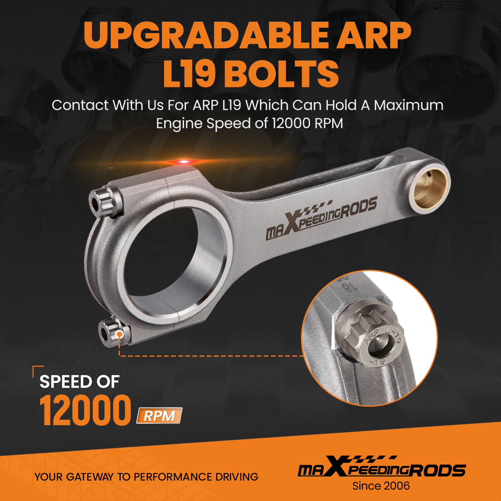 Vis ARP L19 adaptables
