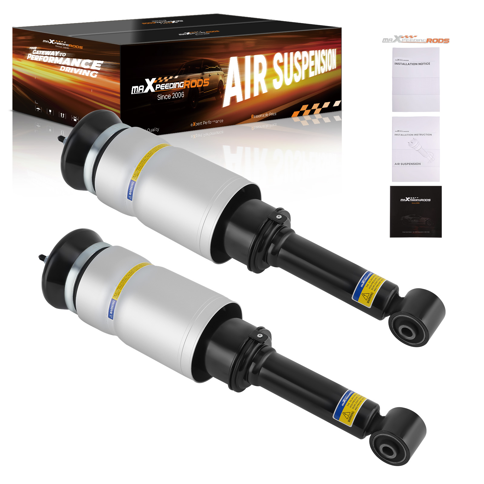 Pair Front Air Spring Shocks For Land Rover LR3 LR4 Range Rover Sport