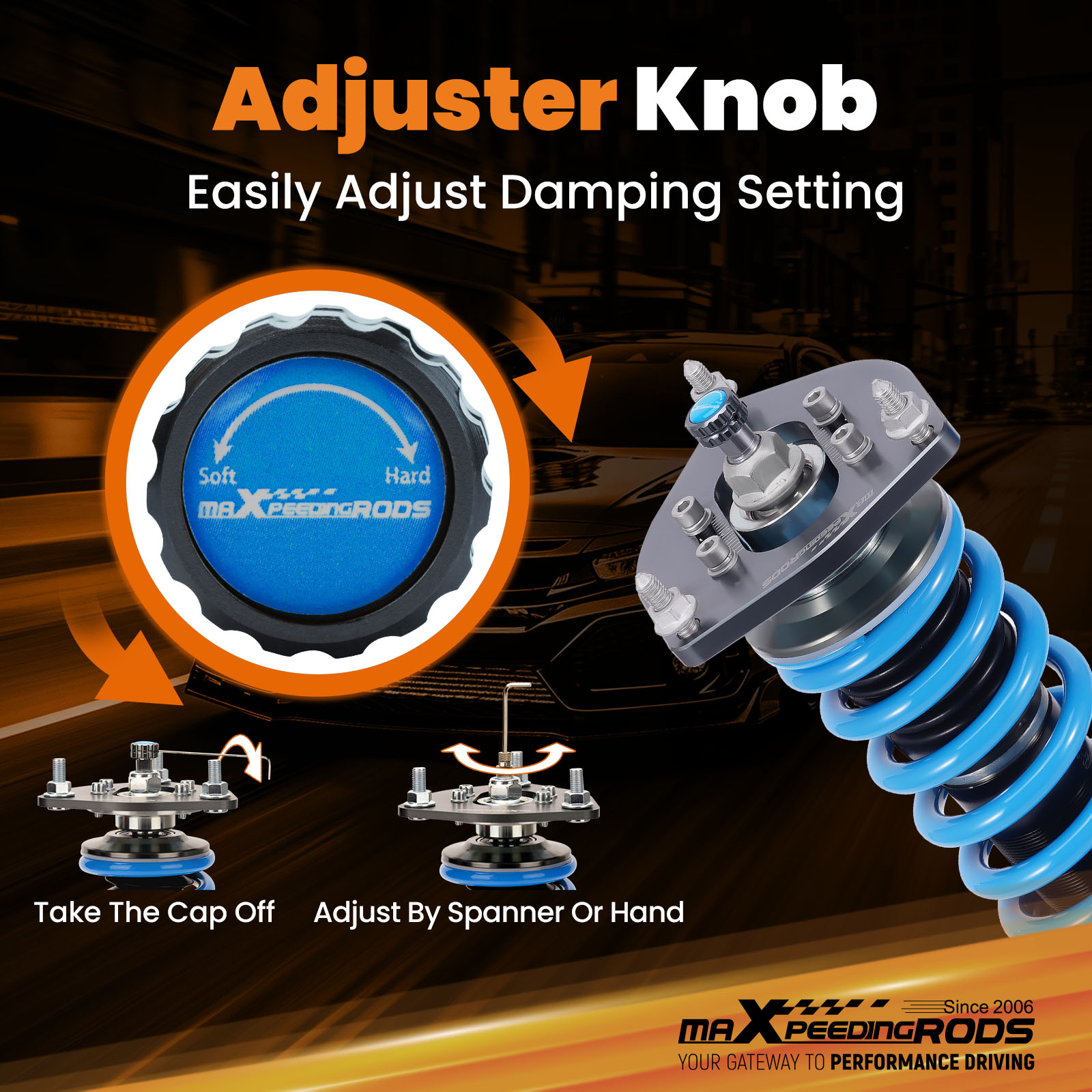 Rebound Damping Force Adjustable