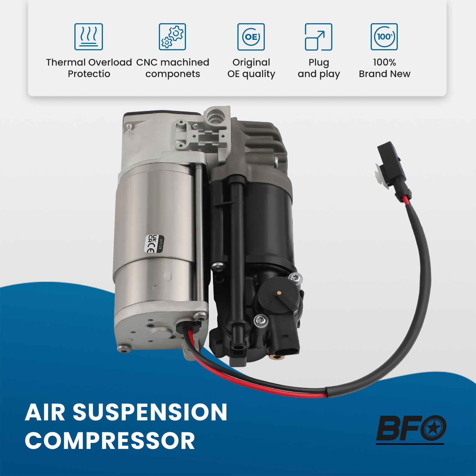 Air suspension compressor pump