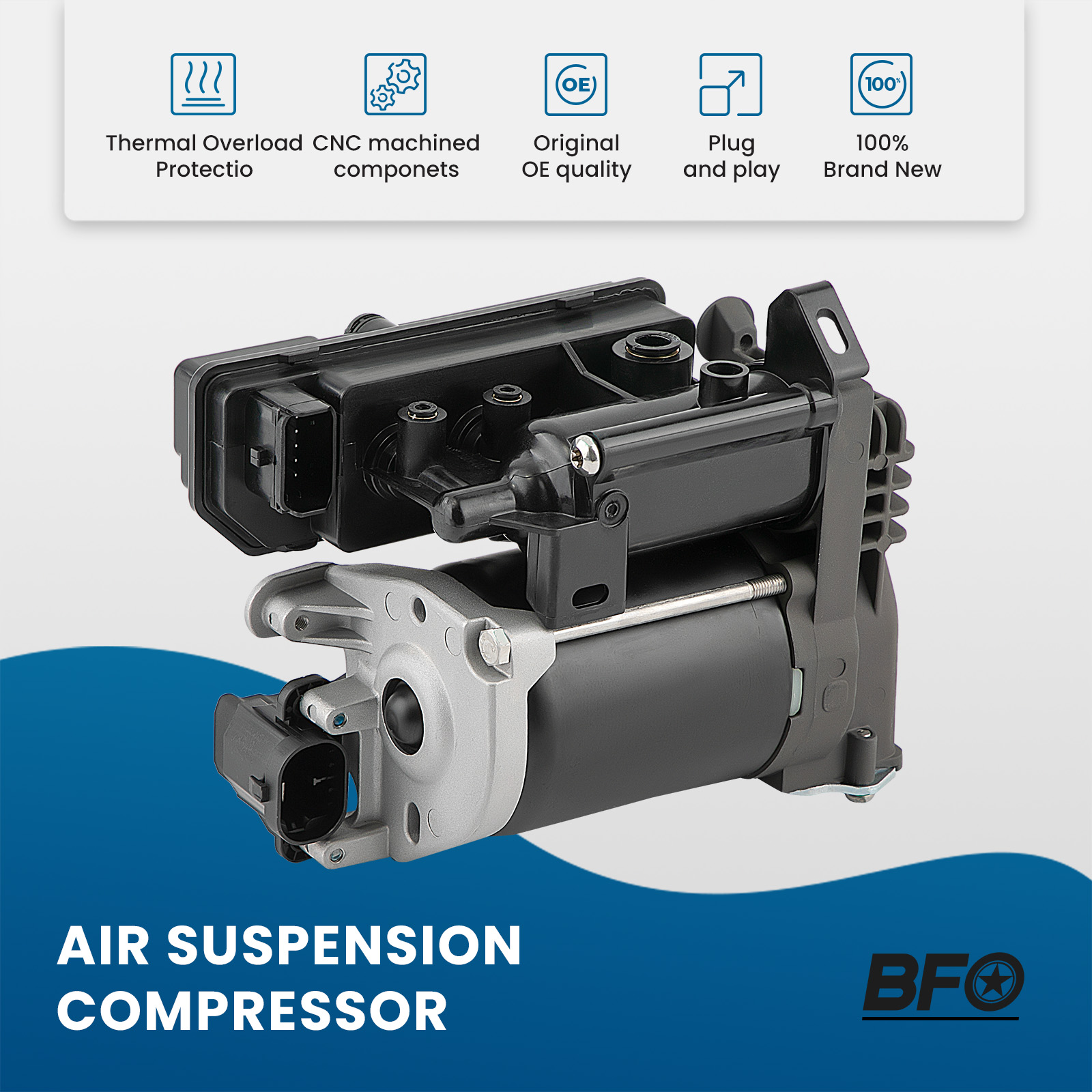 Air suspension compressor pump