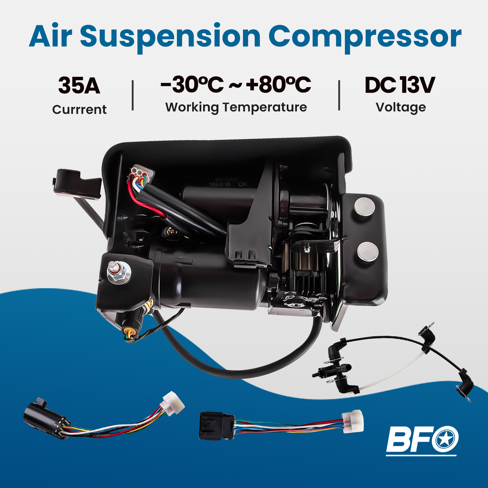 Replacement Air Ride Compressor For Escalade Tahoe Yukon Air Ride Suspension Compressor Pump For Cadillac Escalade, Chevy Tahoe, GMC Yukon ( 2001-2016) Electric Air Compressor