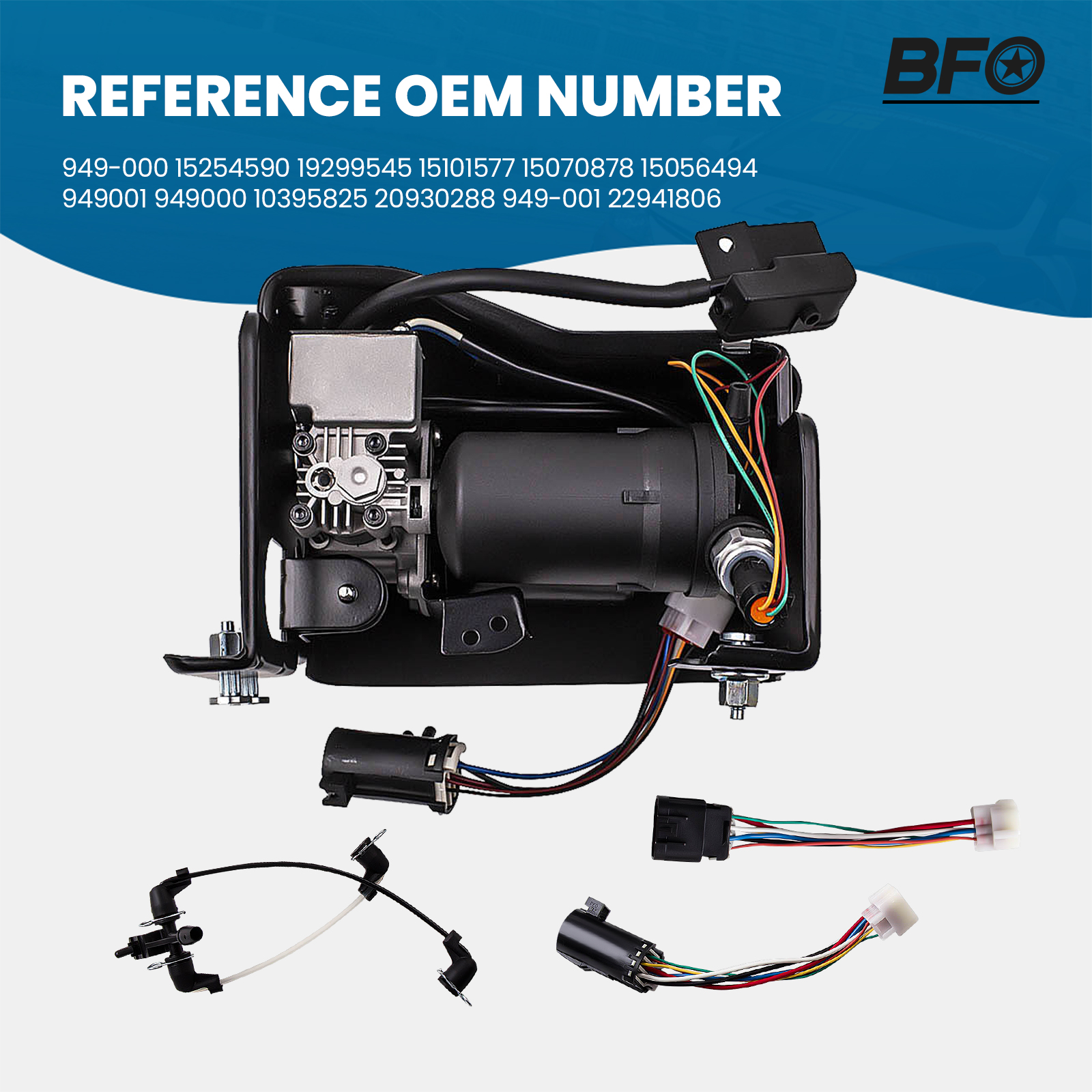 Air Suspension Compressor Pump For GMC Escalade Suburban