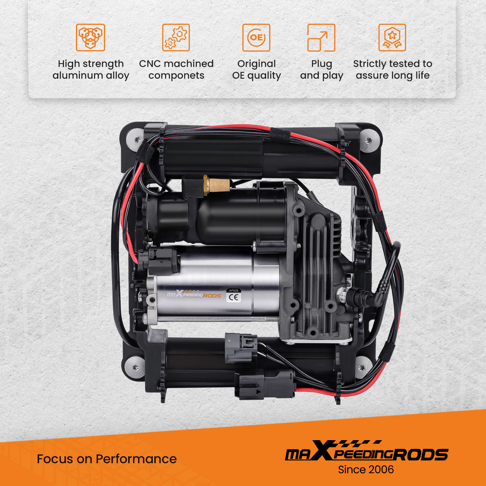 Air suspension compressor pump