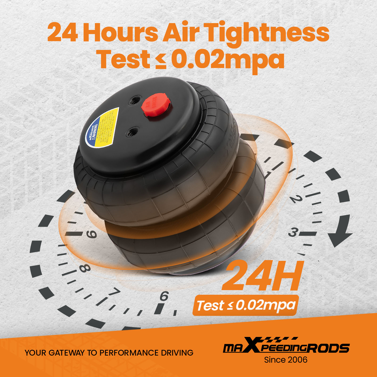 24 hours air tightness test ≤0.02MPa