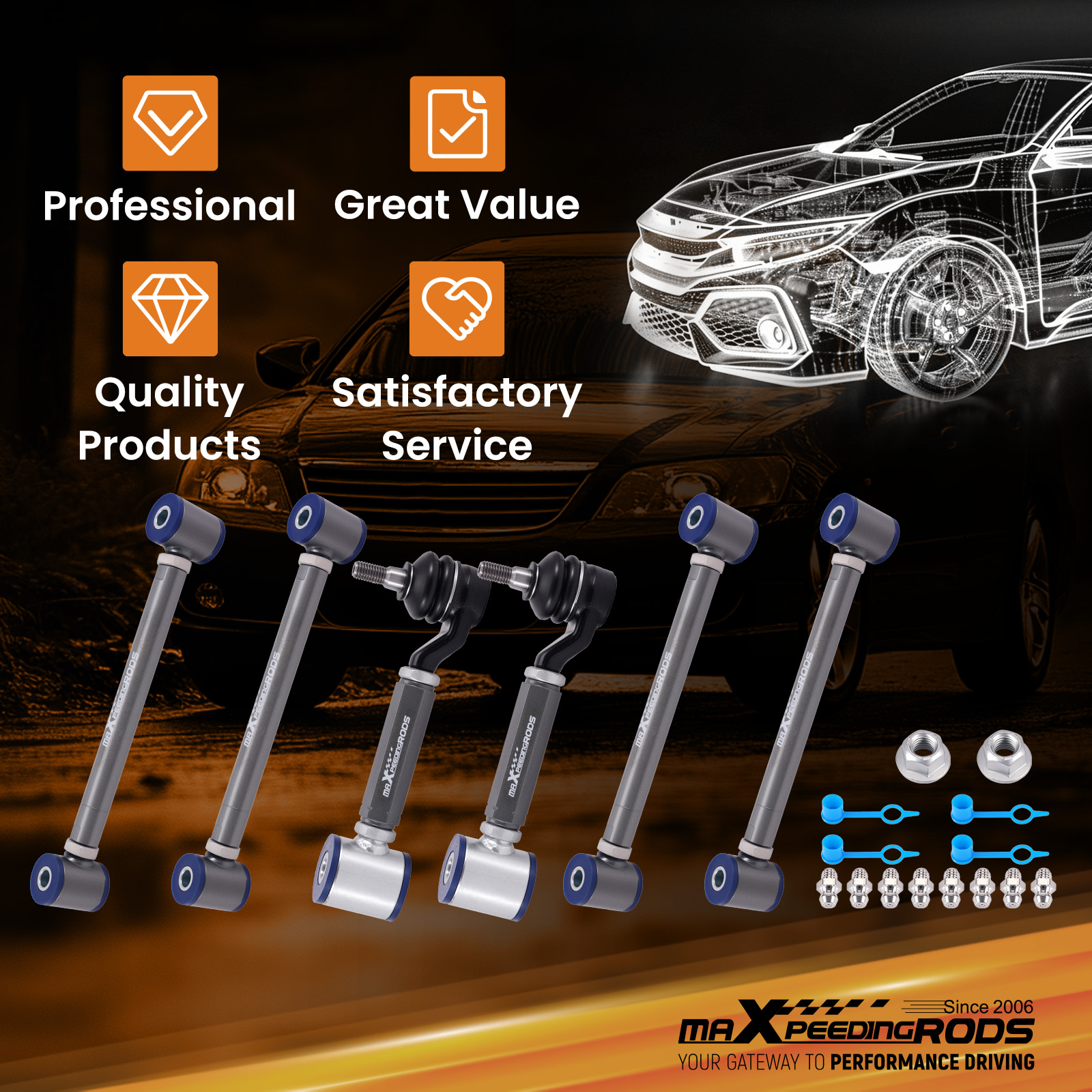 WHY CHOOSE OUR ADJUSTABLE CONTROL ARM?