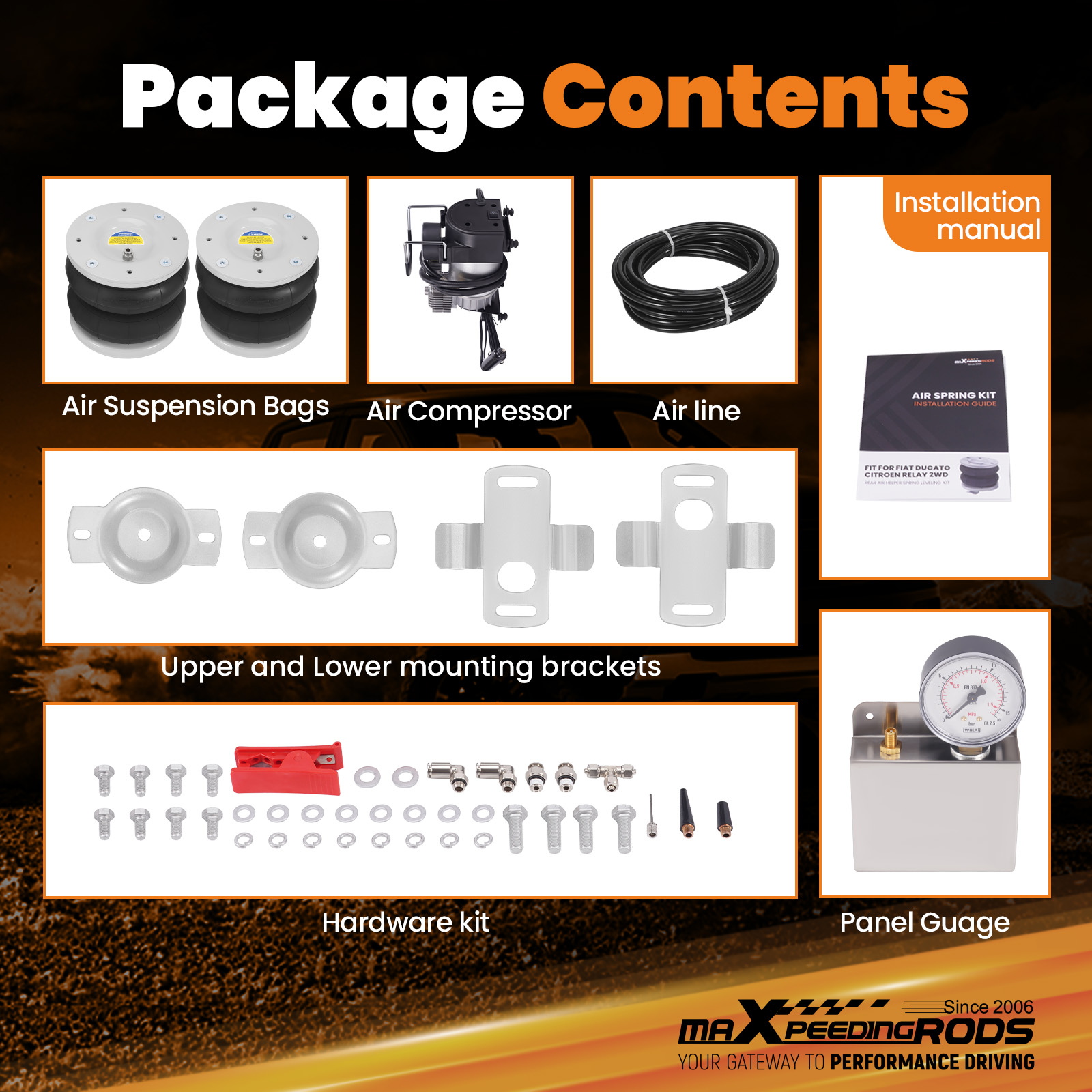 Package includes