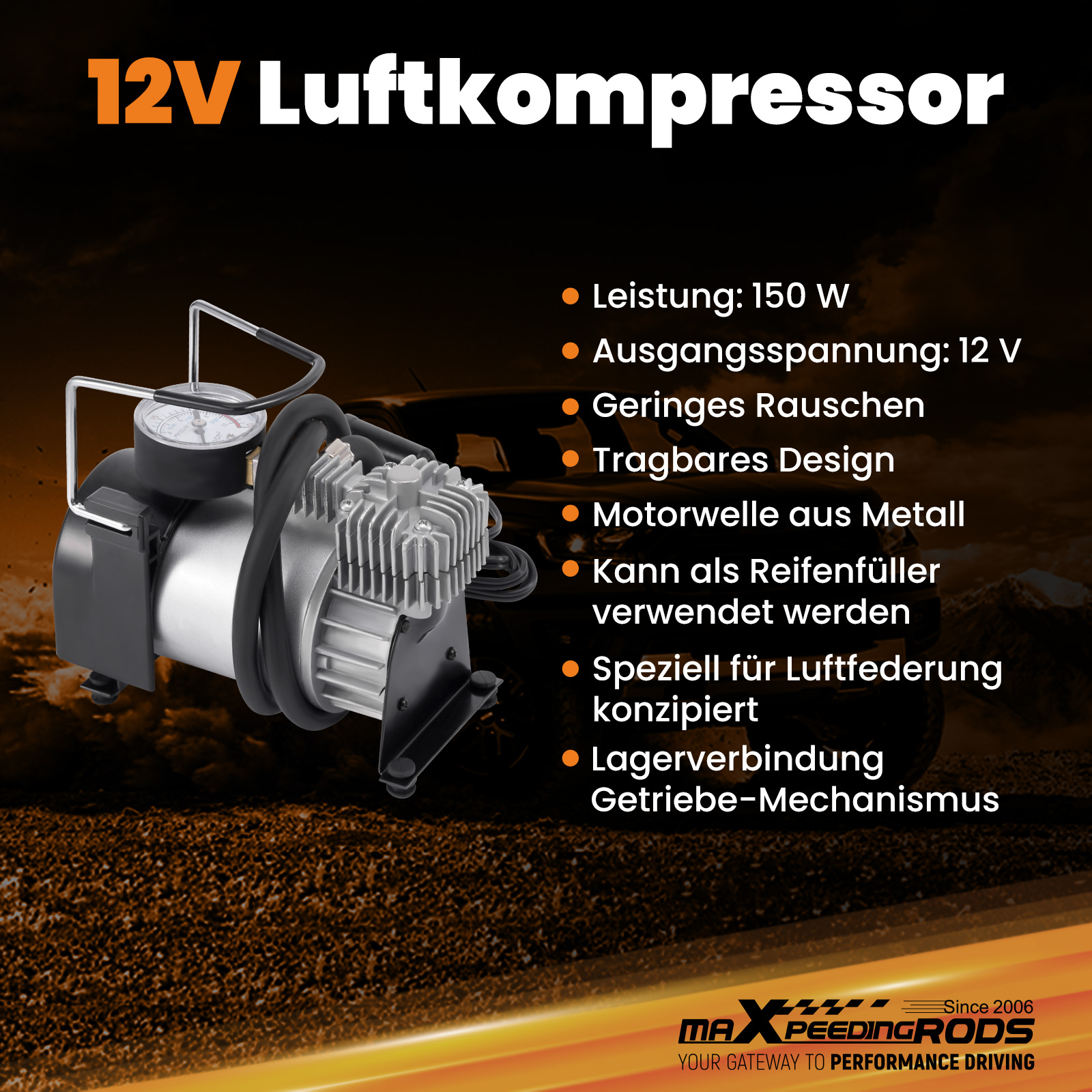 12V Heavy Duty Air Compressor