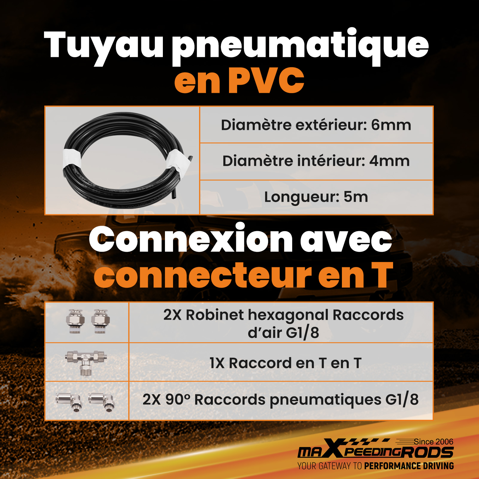 Tuyau pneumatique en PVC