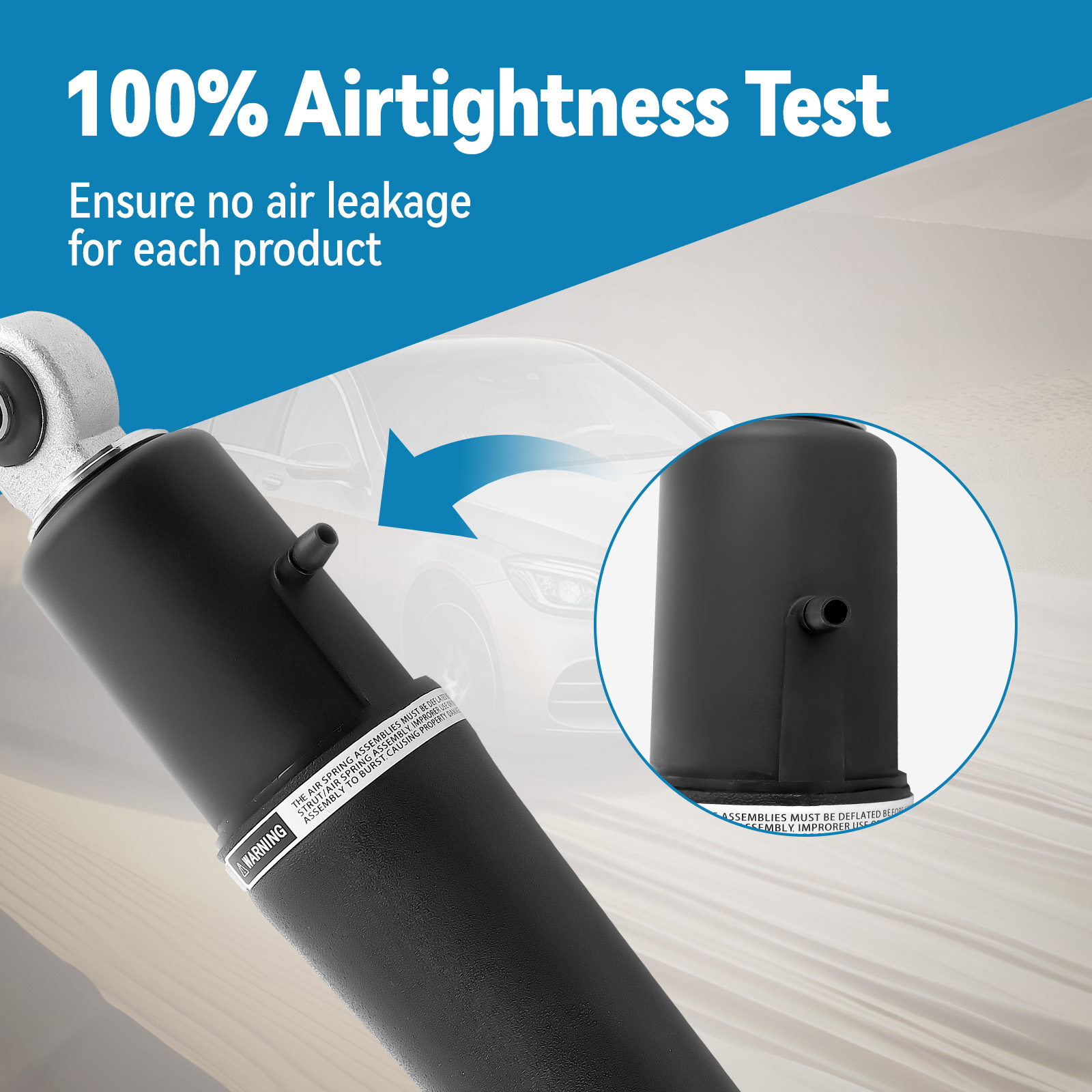 100% air tightness test
