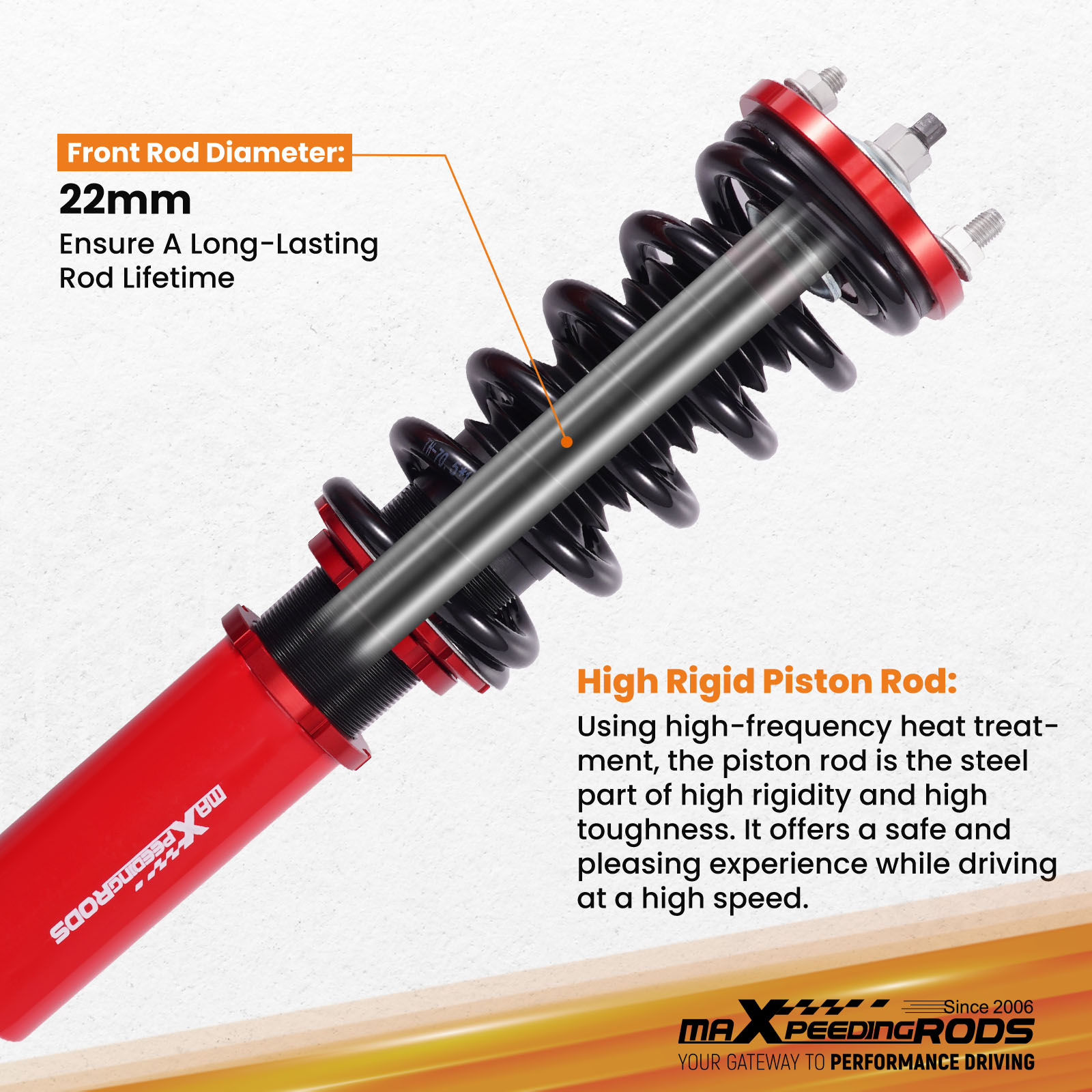 Anodized Shock Body With Anti-Corrosion Coating