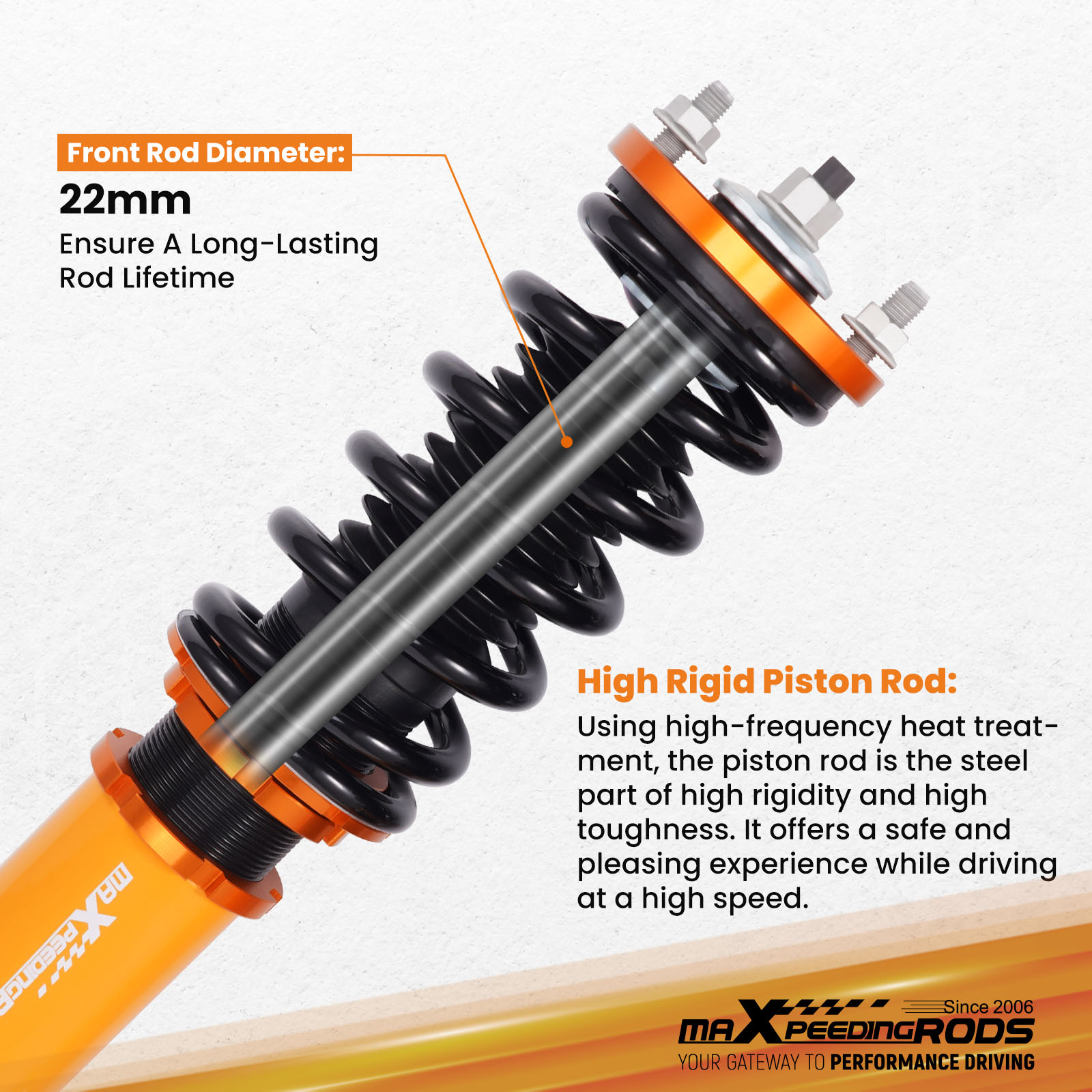 Anodized Shock Body With Anti-Corrosion Coating