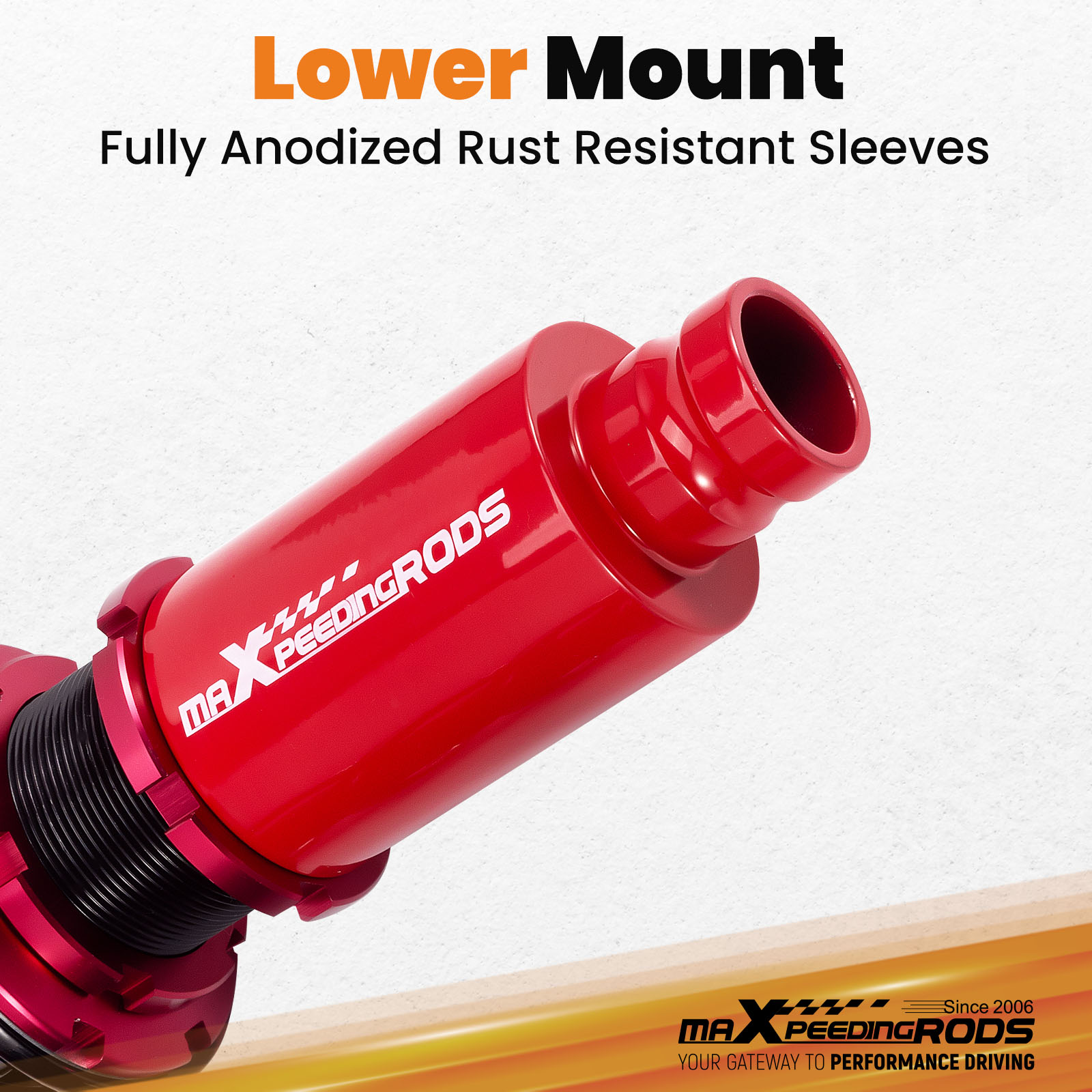 Anodized Shock Body With Anti-Corrosion Coating