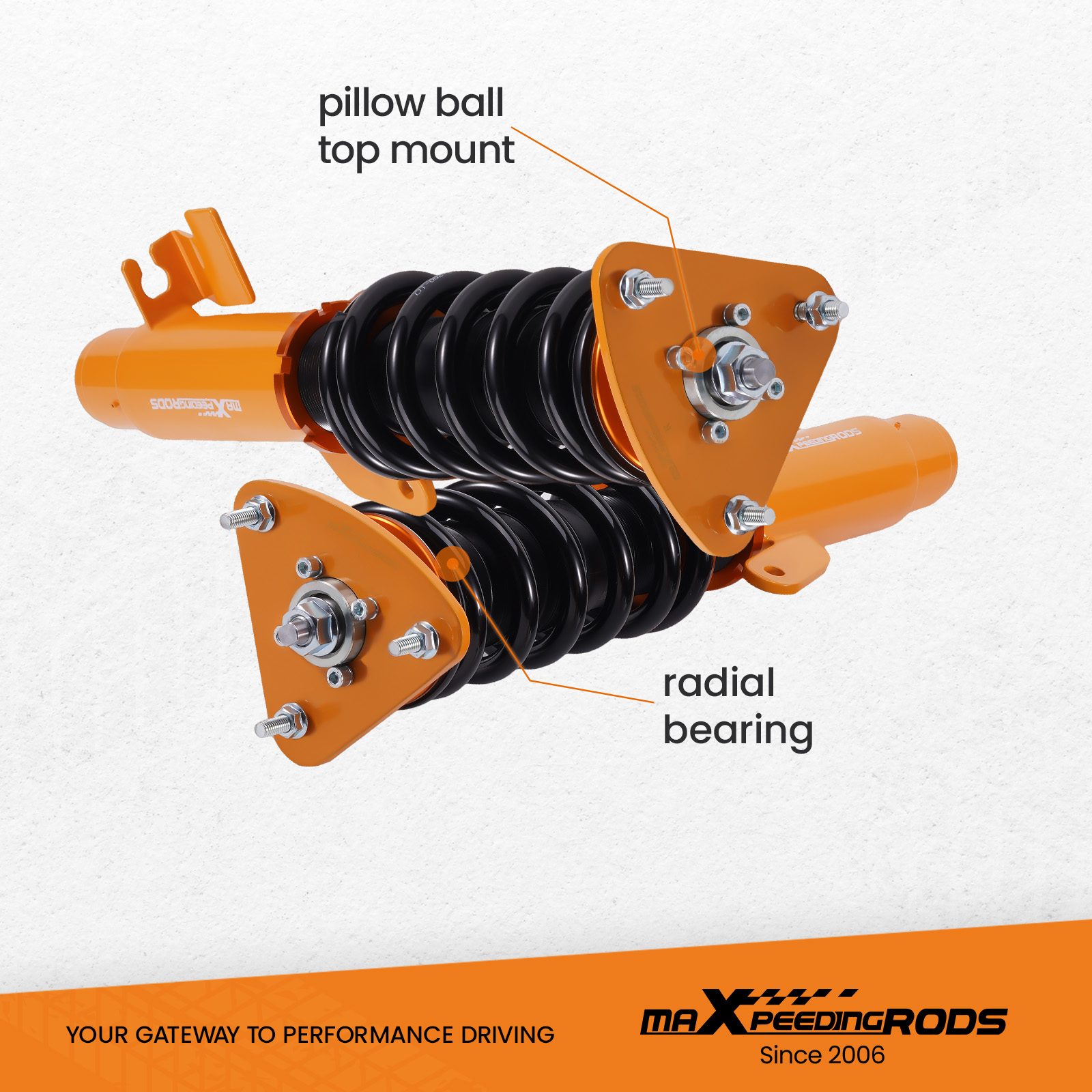 Anodized Shock Body With Anti-Corrosion Coating