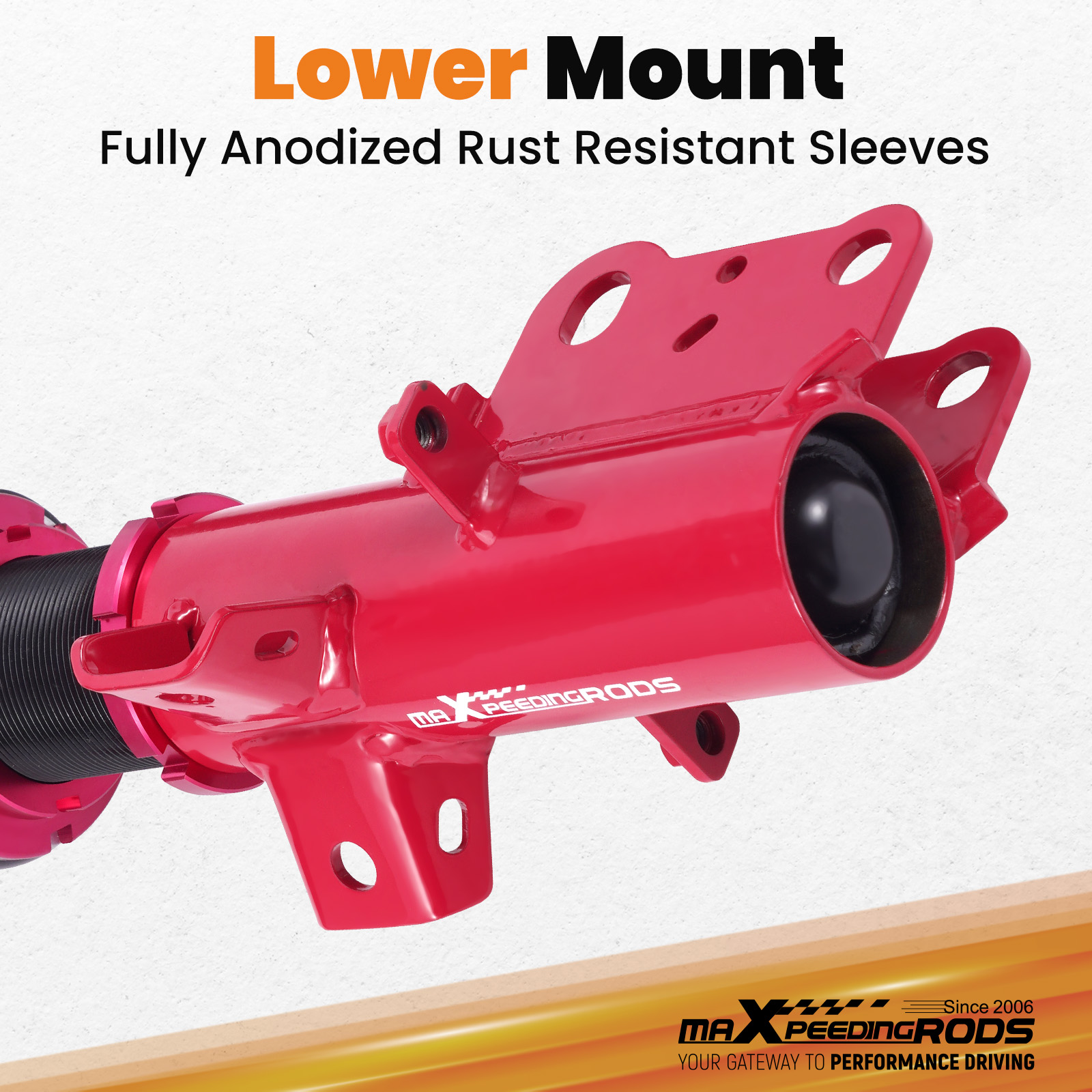 Anodized Shock Body With Anti-Corrosion Coating