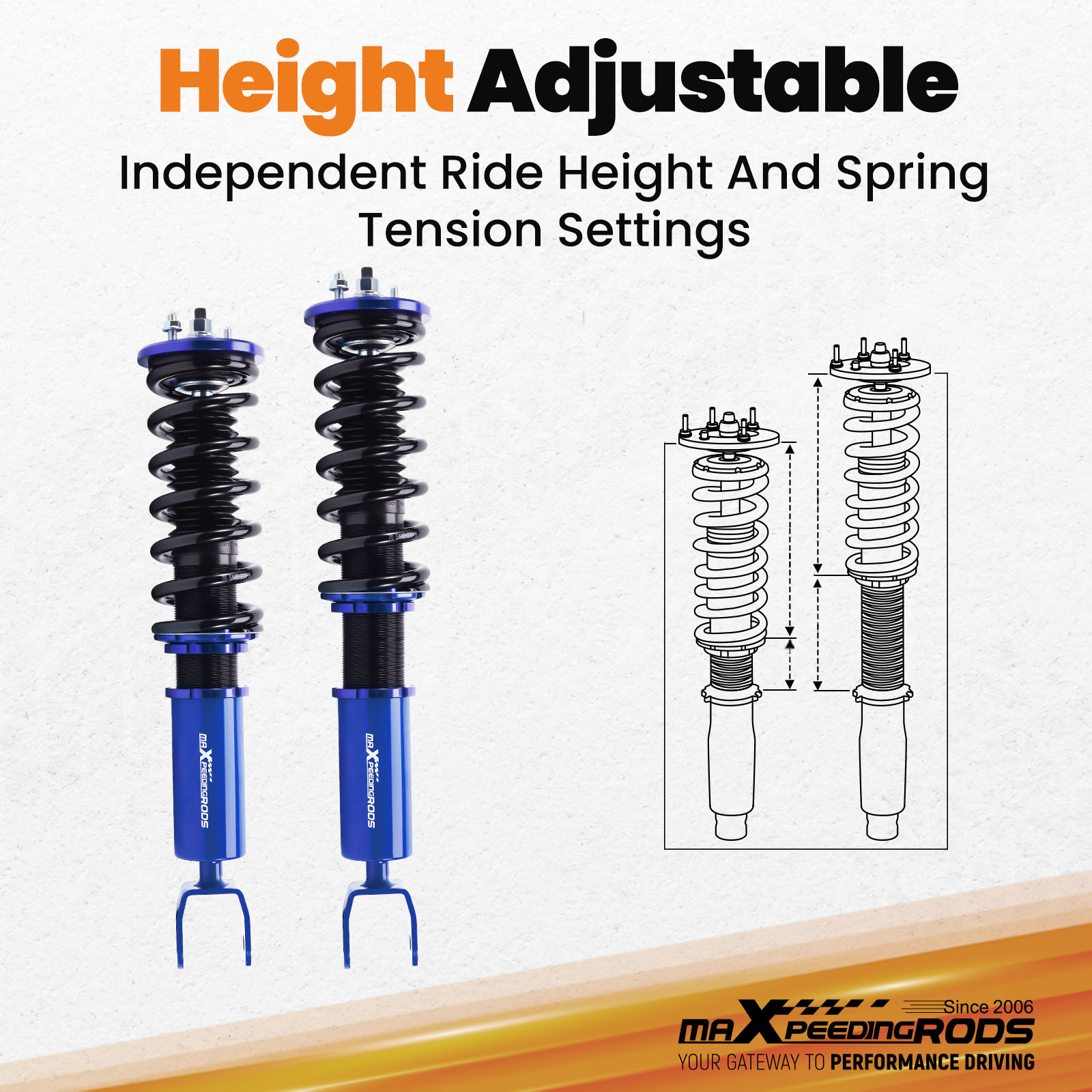 Coilovers Shock Absorbers Coil Struts for Nissan Fairlady 300ZX