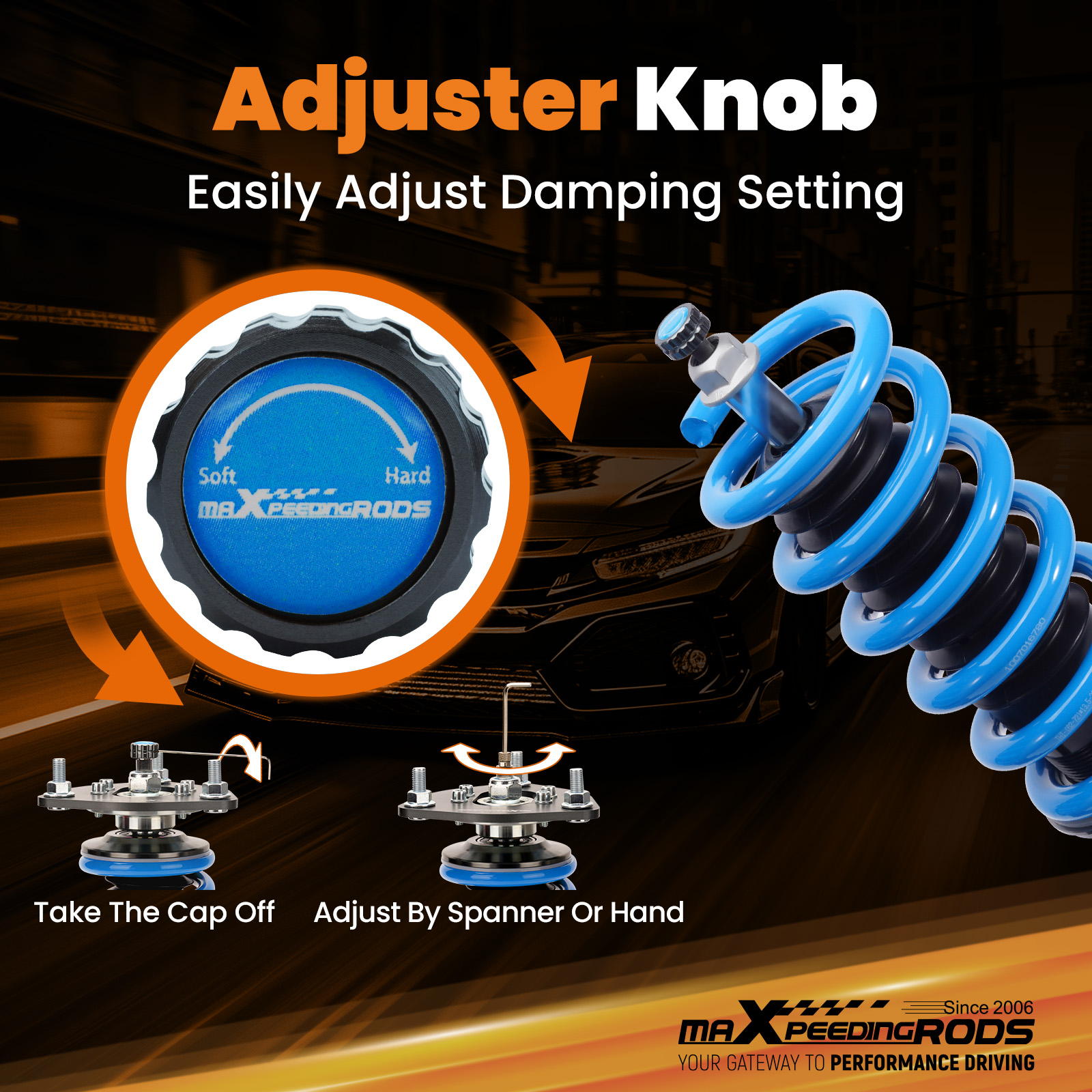 Race shock oil with a high viscosity index