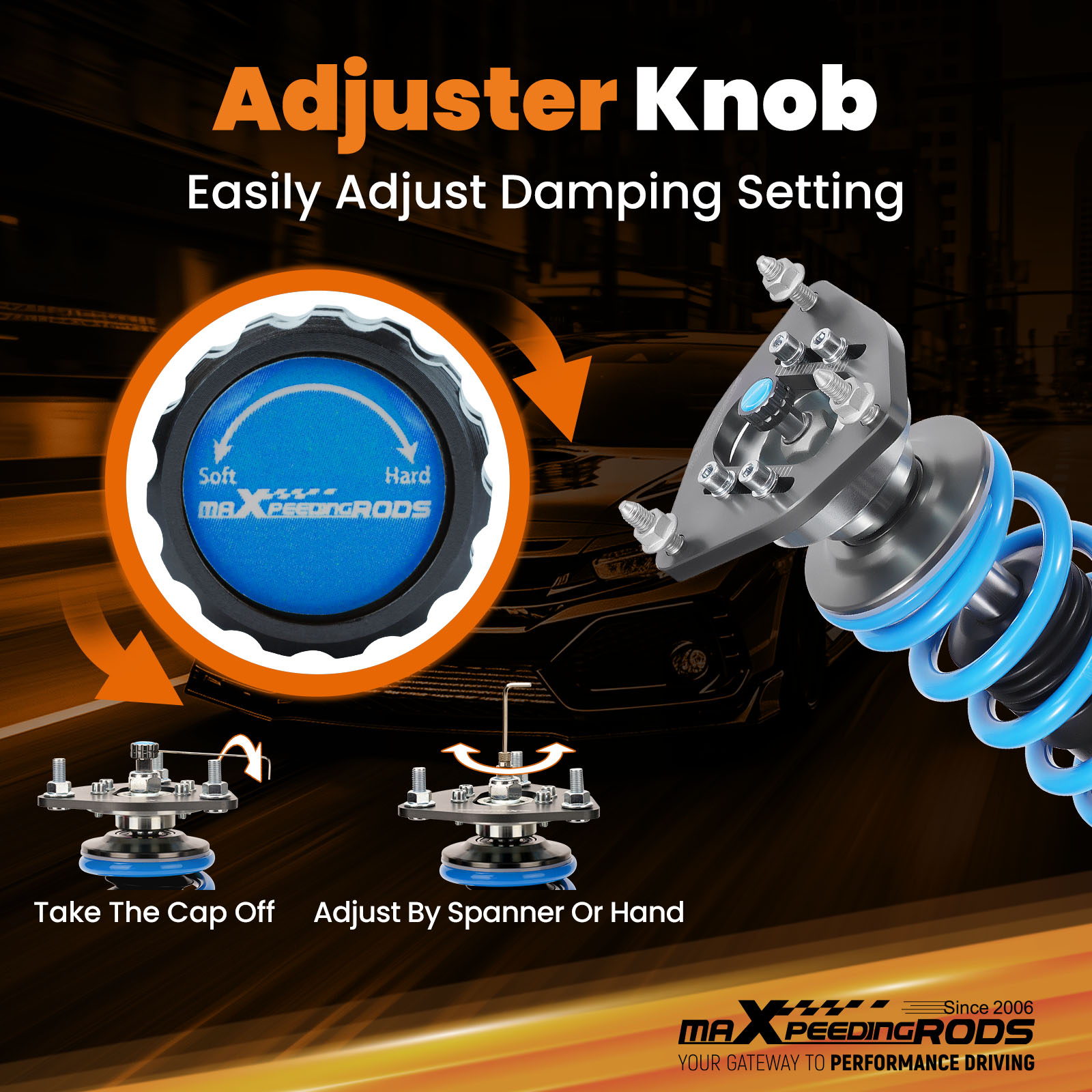 Rebound Damping Force Adjustable