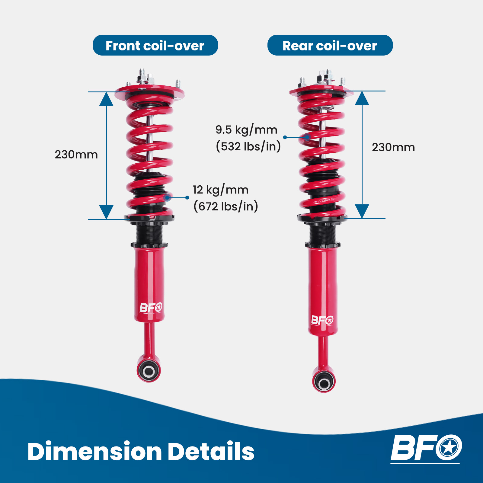 thumbnail image 2 of Autopuppy Full Coilover Kit For Lexus IS250 IS350 2006-2013 – Height Adjustable, 8kg/6kg Spring Rate 2 of 5