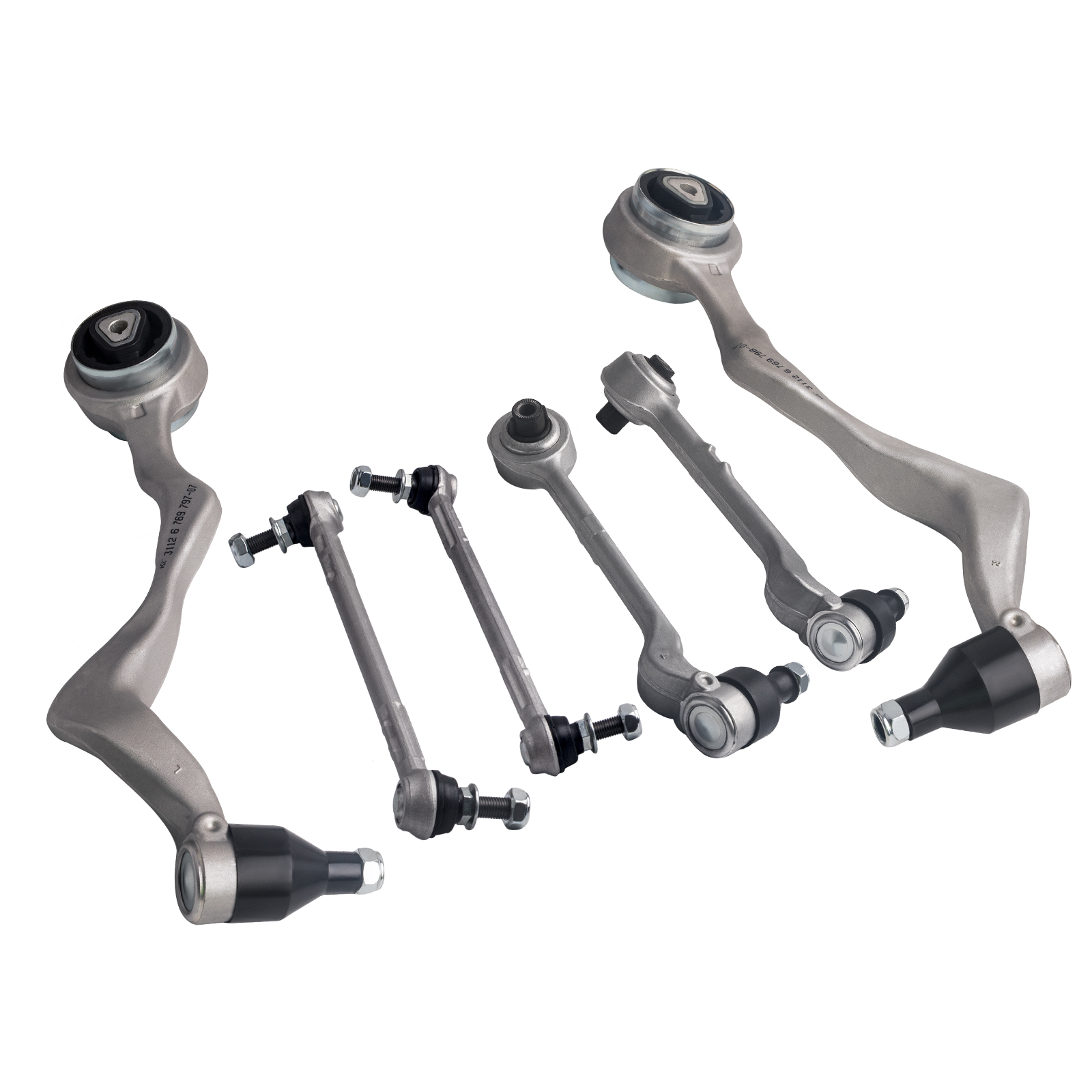 6Pcs Front Suspension Wishbone Control Arms