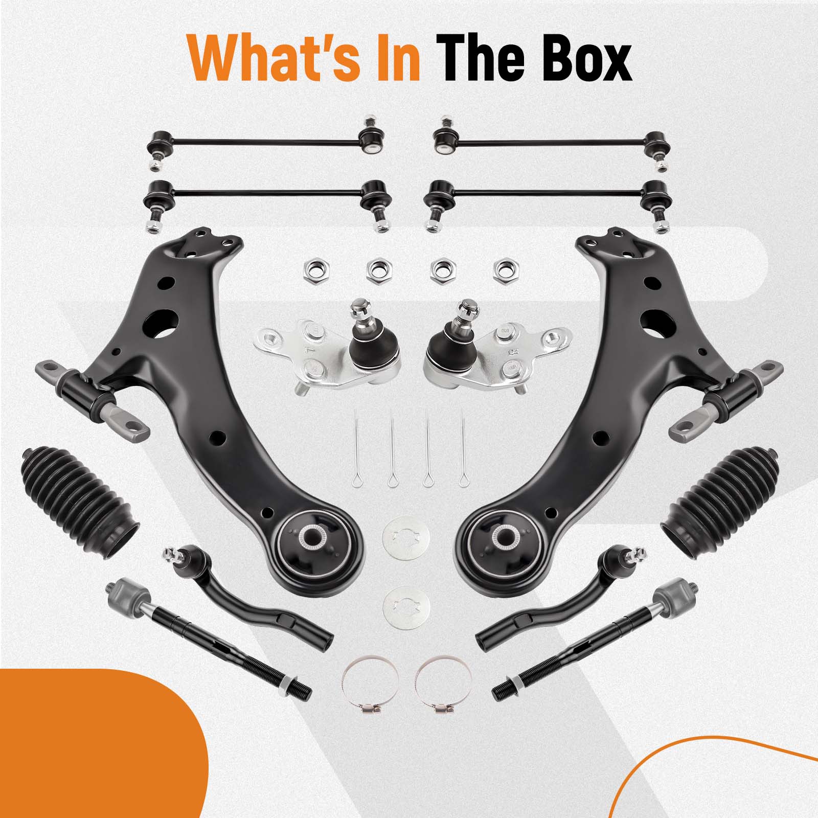 14 Pcs Front Lower Control Arm