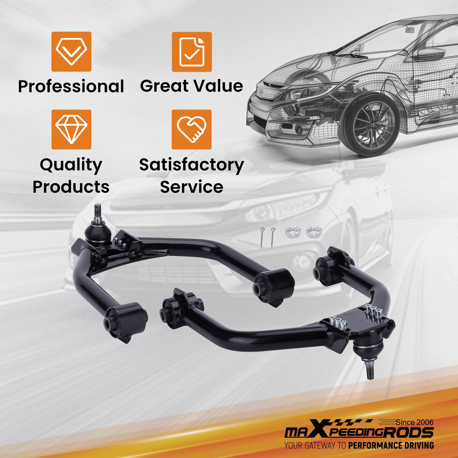 WHY CHOOSE OUR ADJUSTABLE CAMBER ARM?