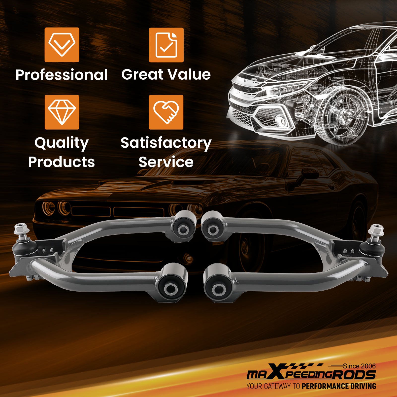 WHY CHOOSE OUR ADJUSTABLE CAMBER ARM?