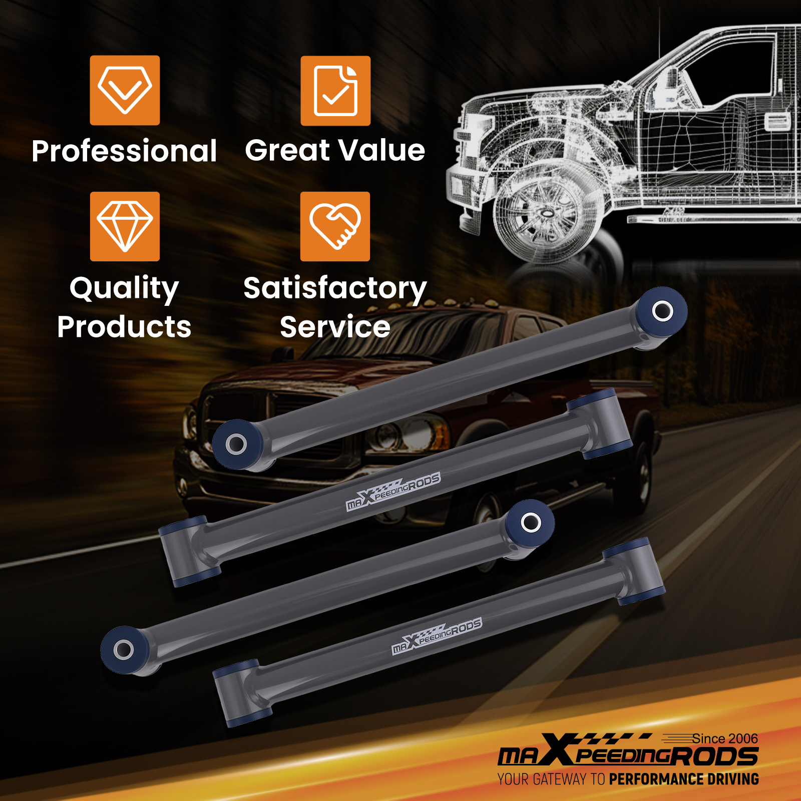 WHY CHOOSE OUR ADJUSTABLE CONTROL ARM?