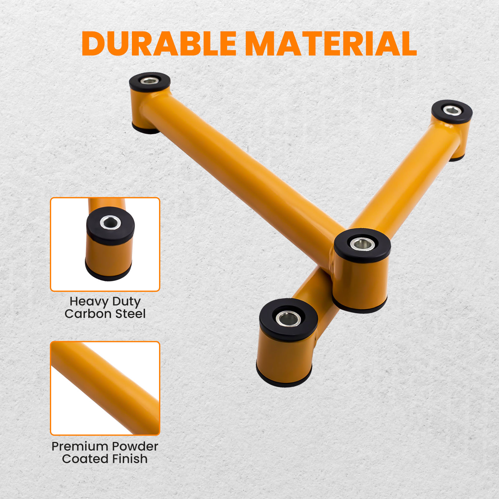 MaXpeedingrods Adjustable Upper & Lower Control Arms – For Dodge Ram 2500/3500 2003-2009, 2-3" Lift, Poly Bushings