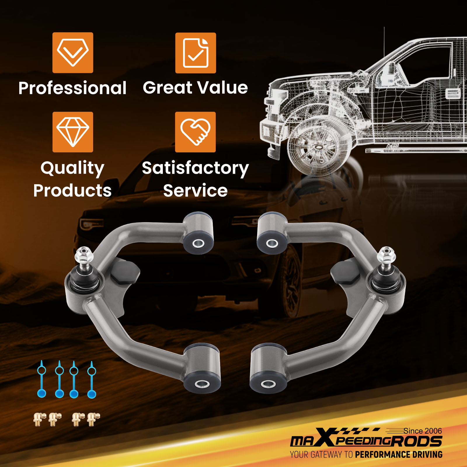 WHY CHOOSE OUR ADJUSTABLE CONTROL ARM?