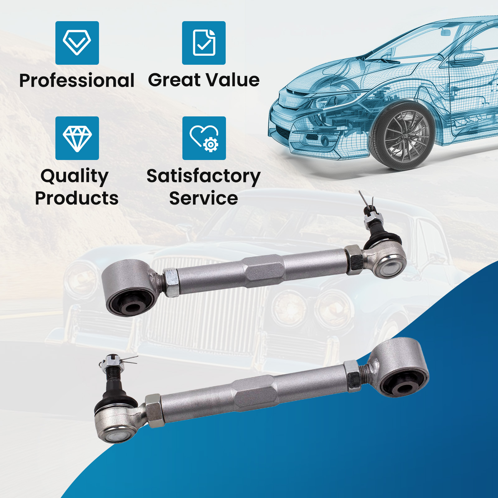 WHY CHOOSE OUR ADJUSTABLE CAMBER ARM?