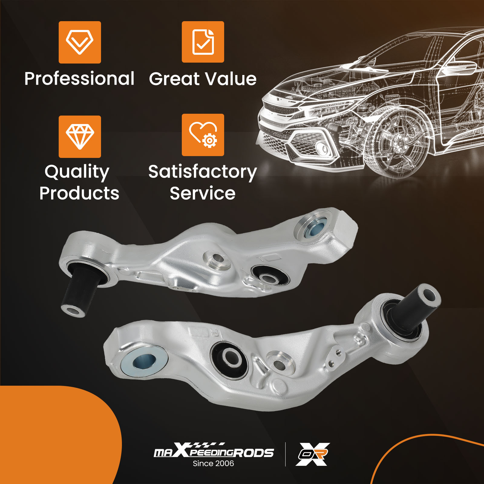 WHY CHOOSE OUR FRONT CONTROL ARM?