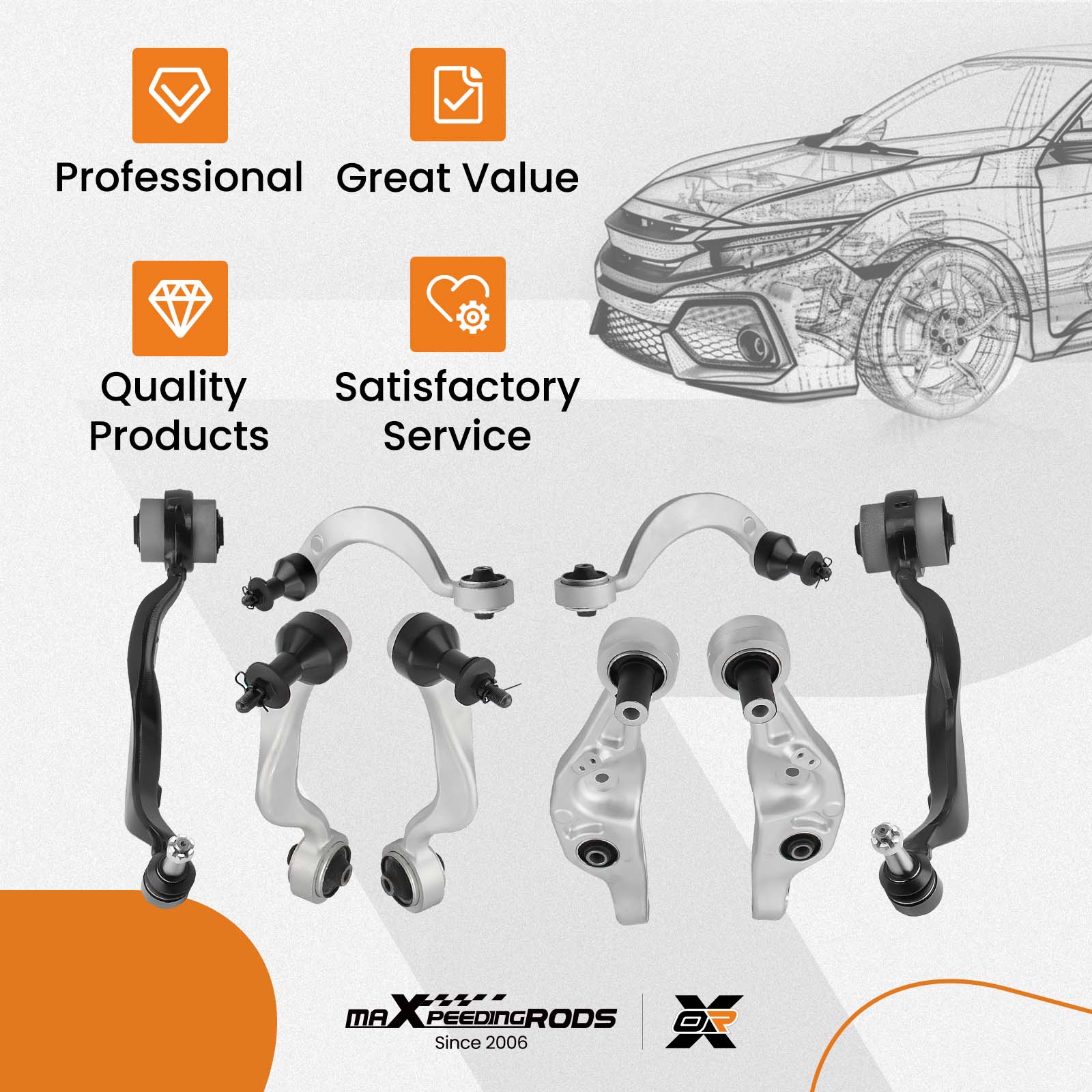 WHY CHOOSE OUR FRONT CONTROL ARM?