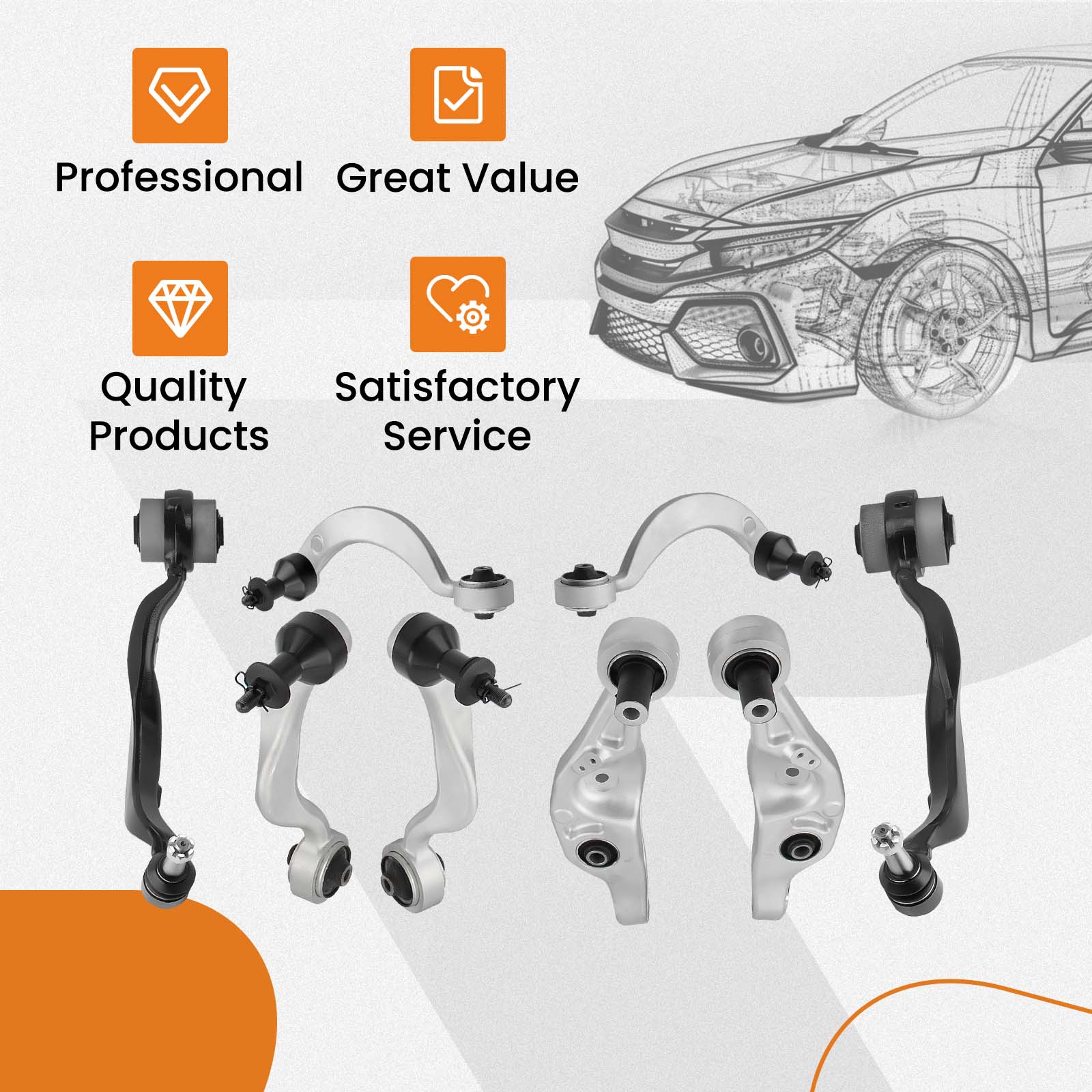 WHY CHOOSE OUR FRONT CONTROL ARM?