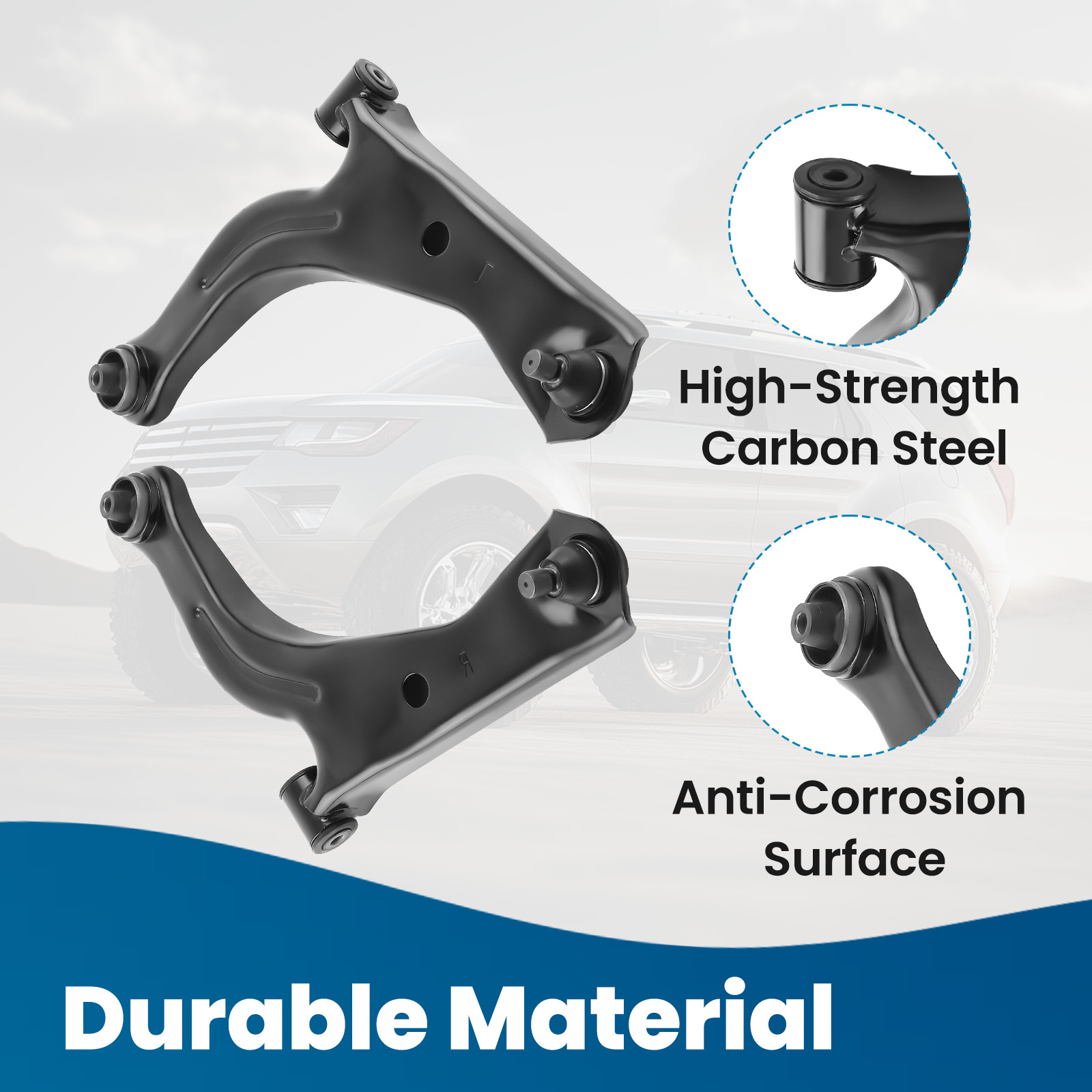 thumbnail image 2 of Front Lower Control Arm With Ball Joint - Left Driver Side For Ford Escape / Mercury Mariner / Mazda Tribute 2005-2012 2 of 5