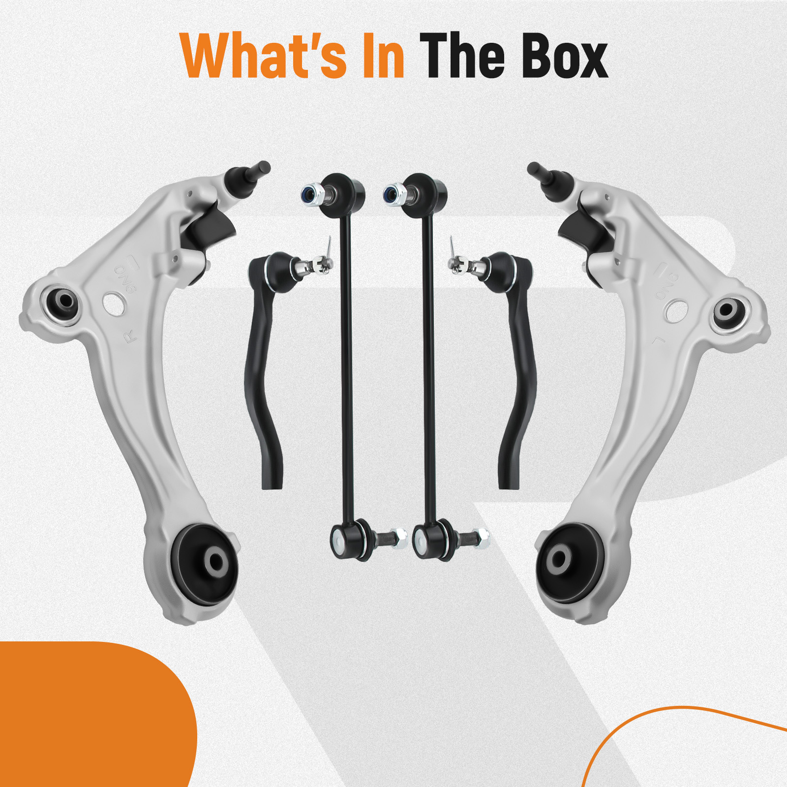 6PC Front Control Arms