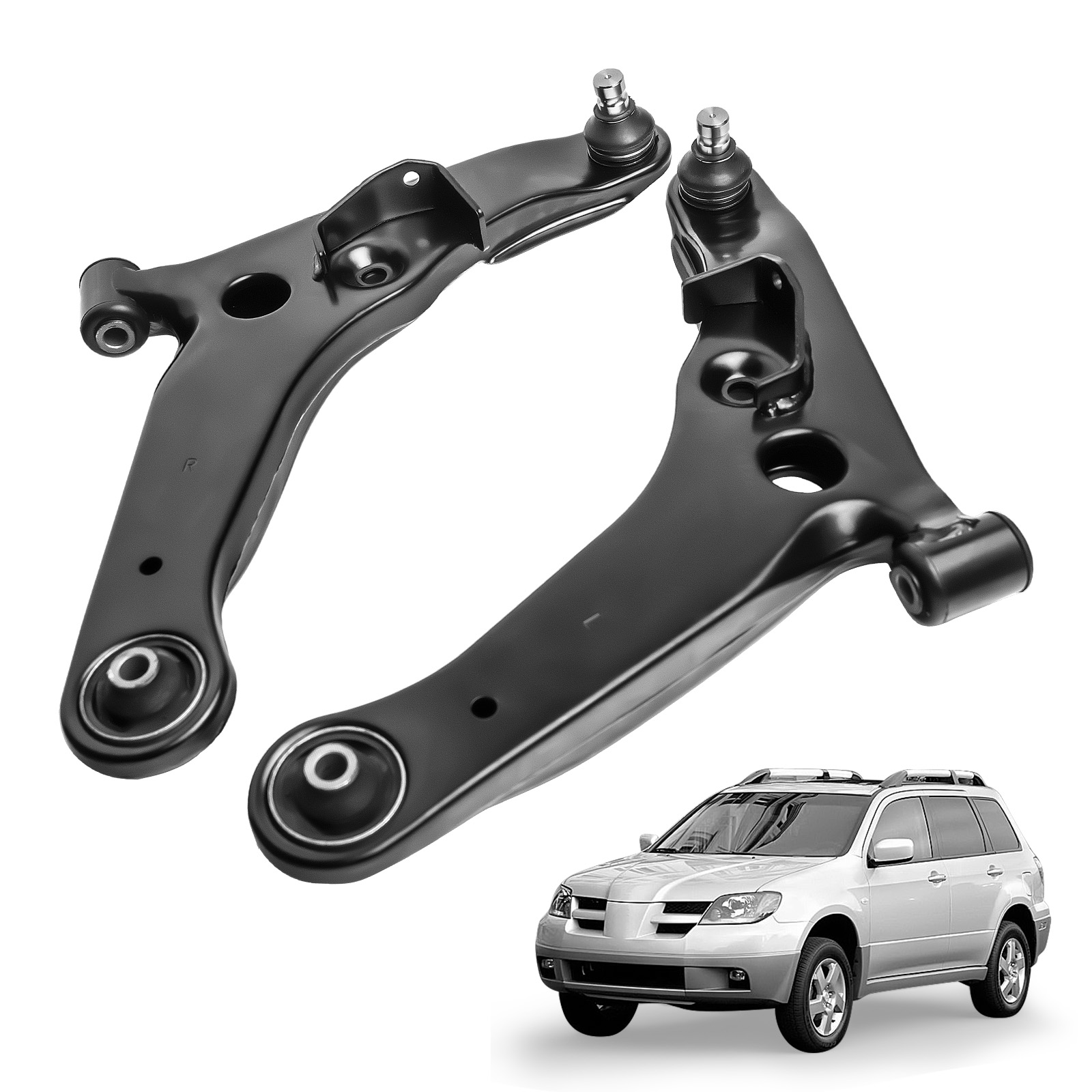 Pair Front Lower Control Arm w/ Ball Joint for Mitsubishi