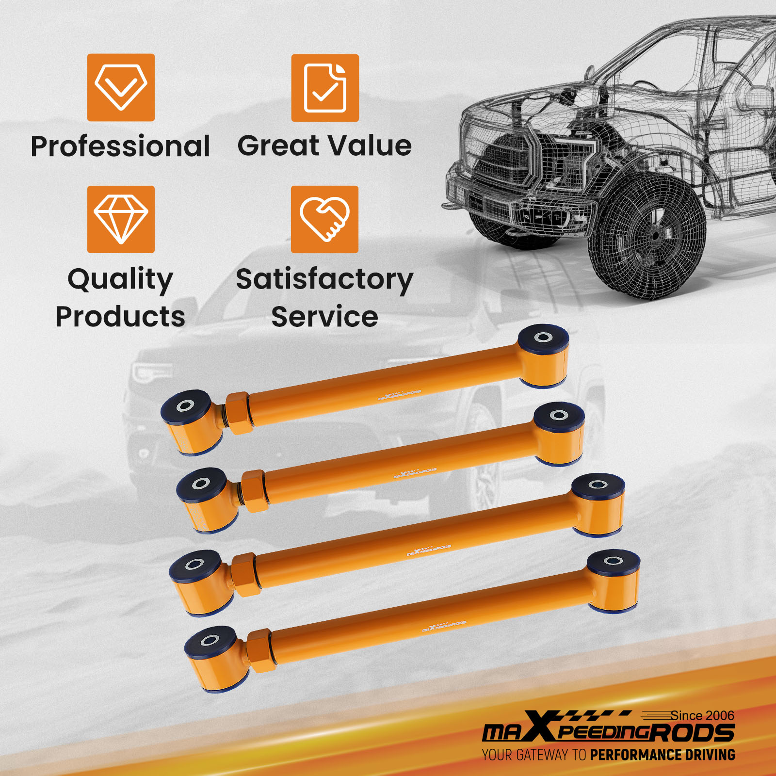 WHY CHOOSE OUR ADJUSTABLE CONTROL ARM?