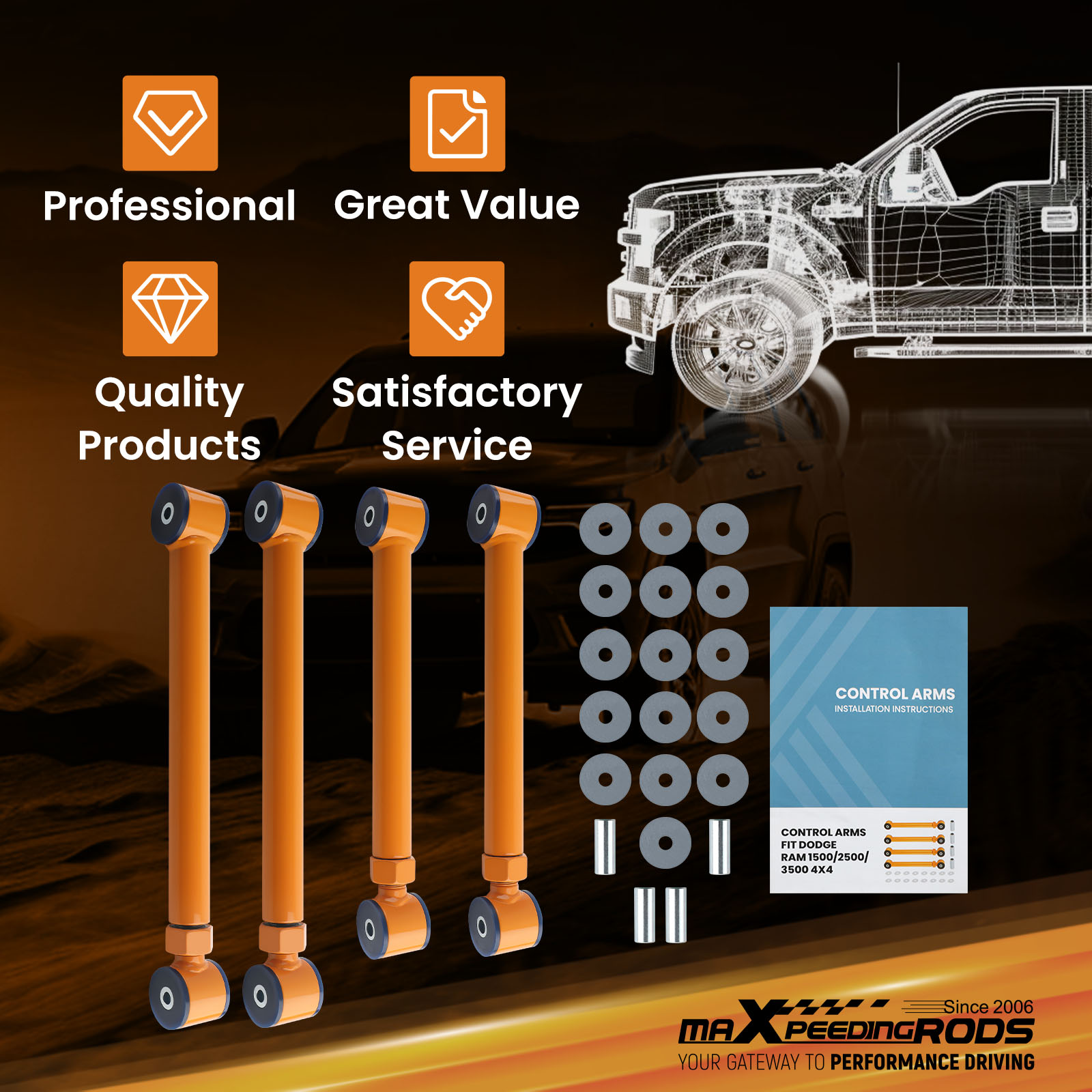 WHY CHOOSE OUR ADJUSTABLE CONTROL ARM?
