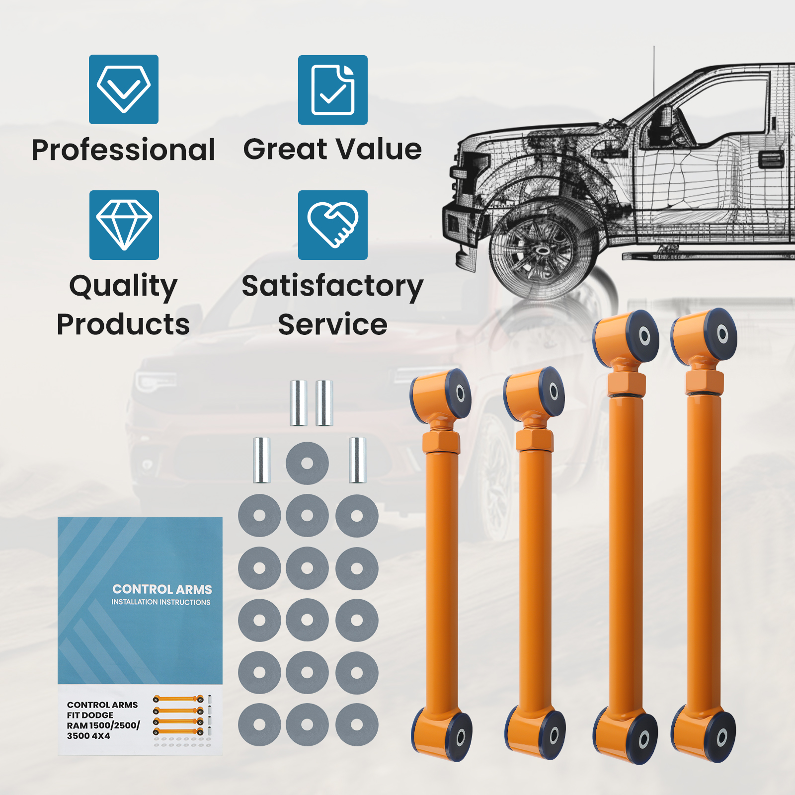 WHY CHOOSE OUR ADJUSTABLE CONTROL ARM?