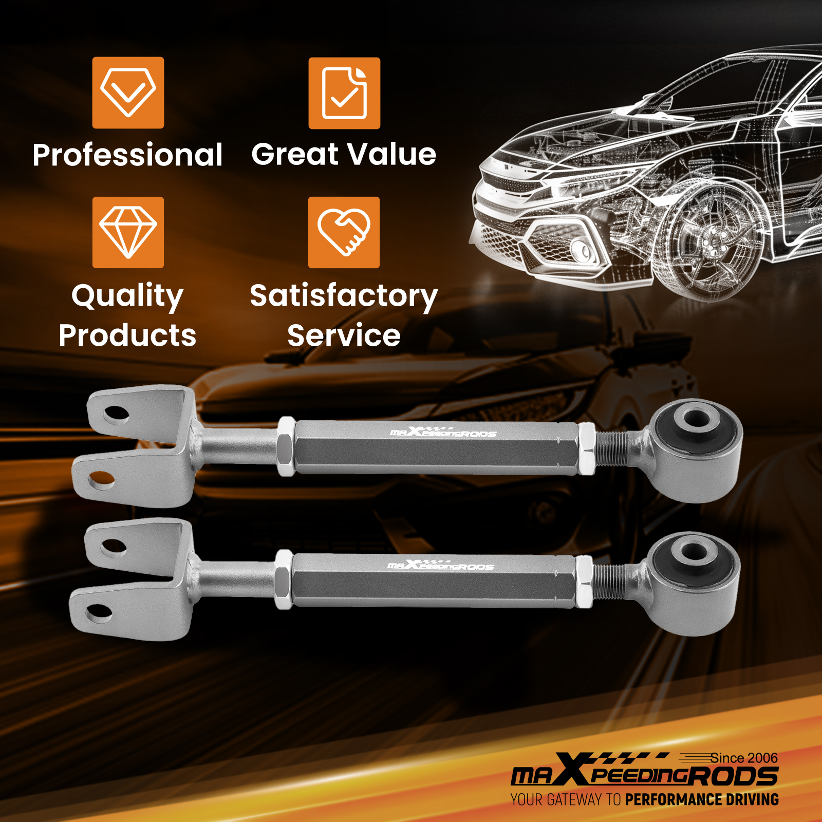 WHY CHOOSE OUR ADJUSTABLE CONTROL ARM?