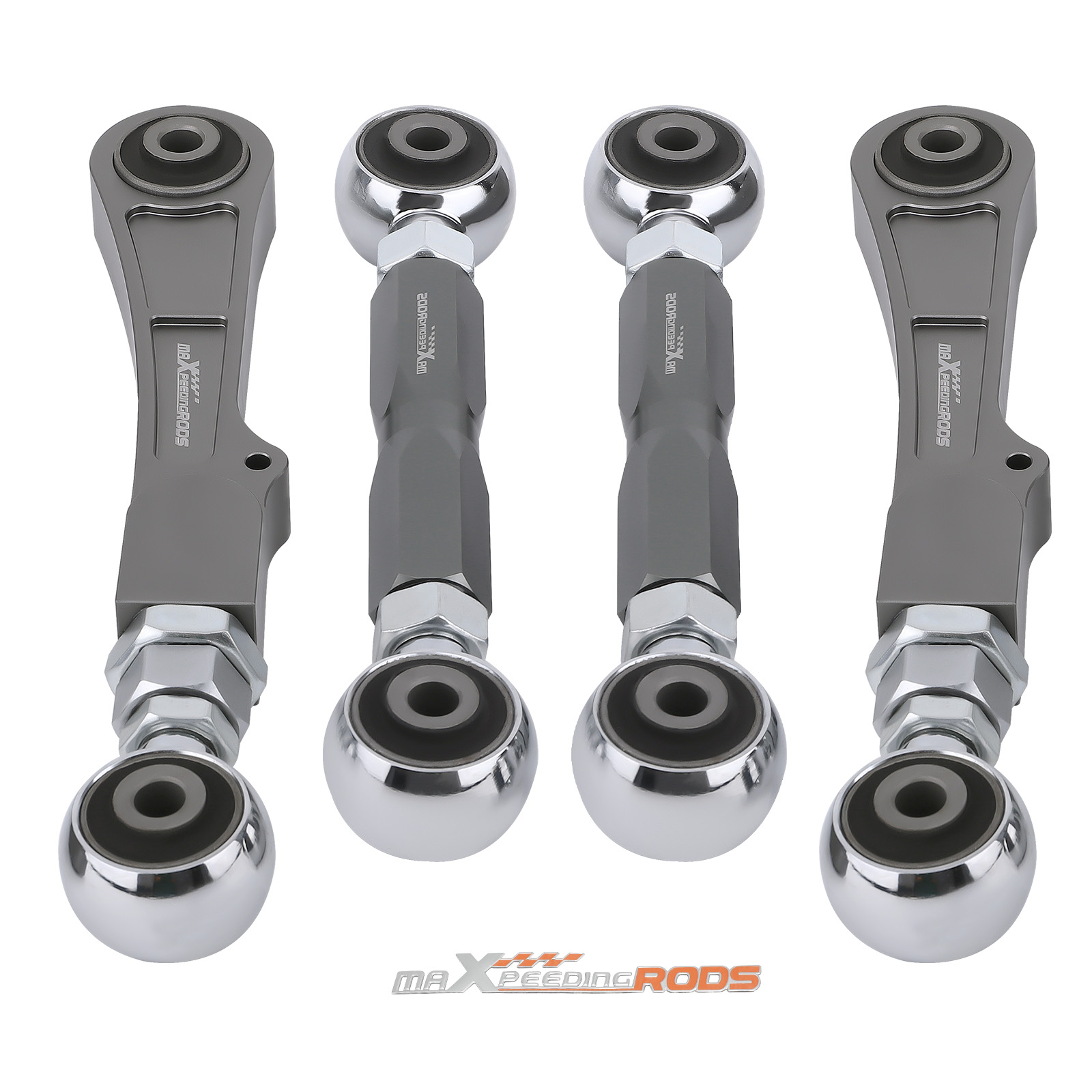 Nakkaa Rear Camber & Toe Arm Set – 4-Piece Aluminum – Fits Tesla Model S & X