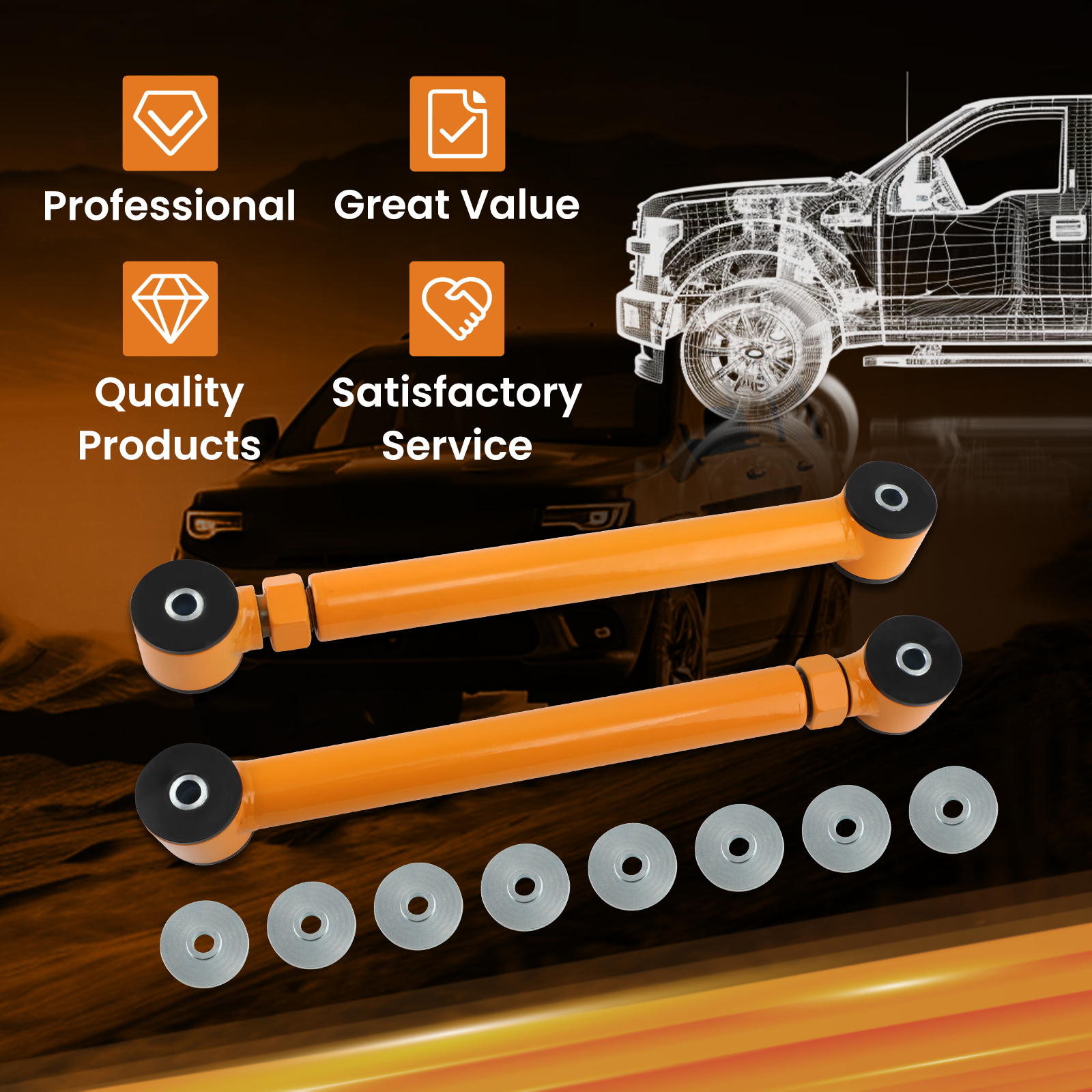 WHY CHOOSE OUR ADJUSTABLE CONTROL ARMS?