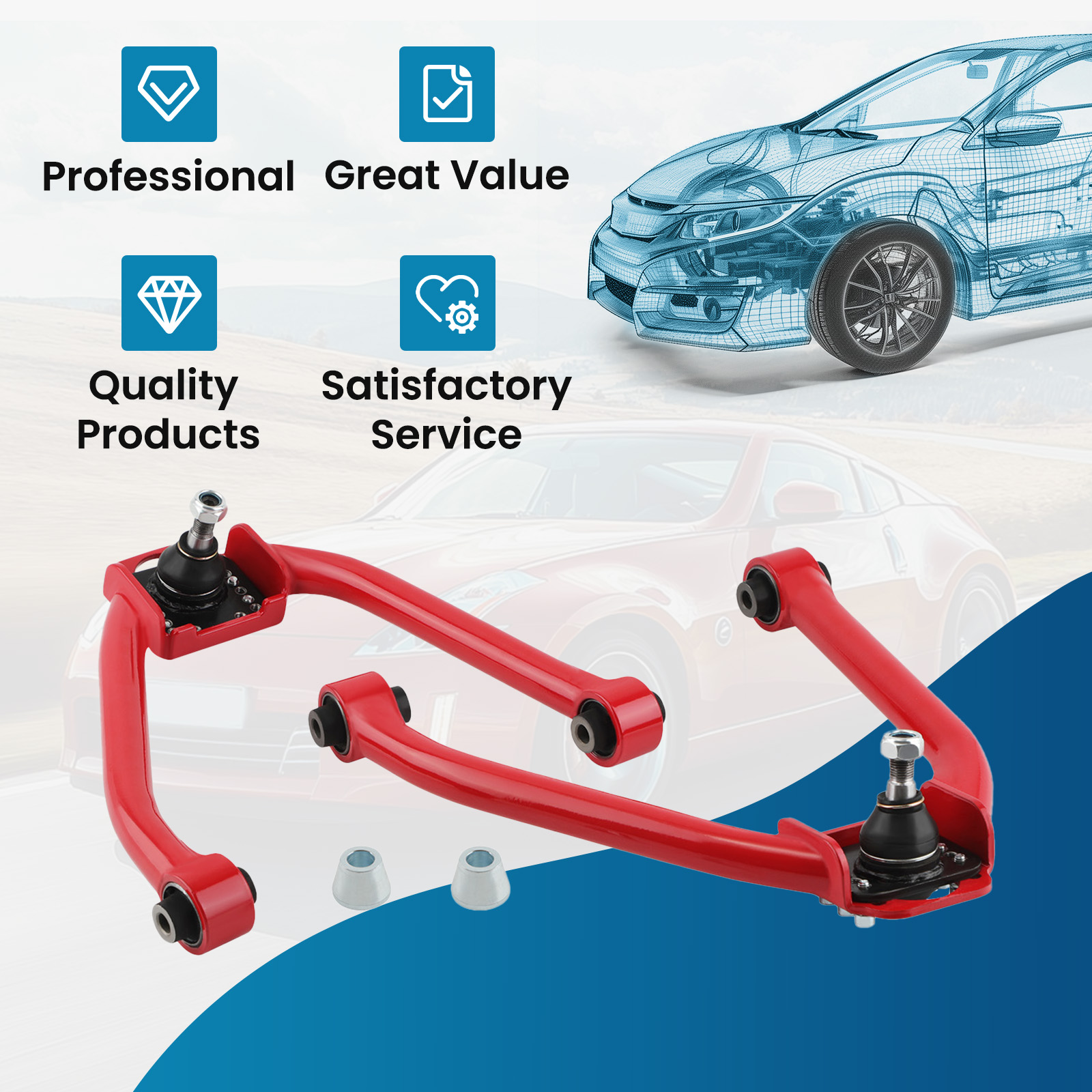 WHY CHOOSE OUR ADJUSTABLE CONTROL ARM?